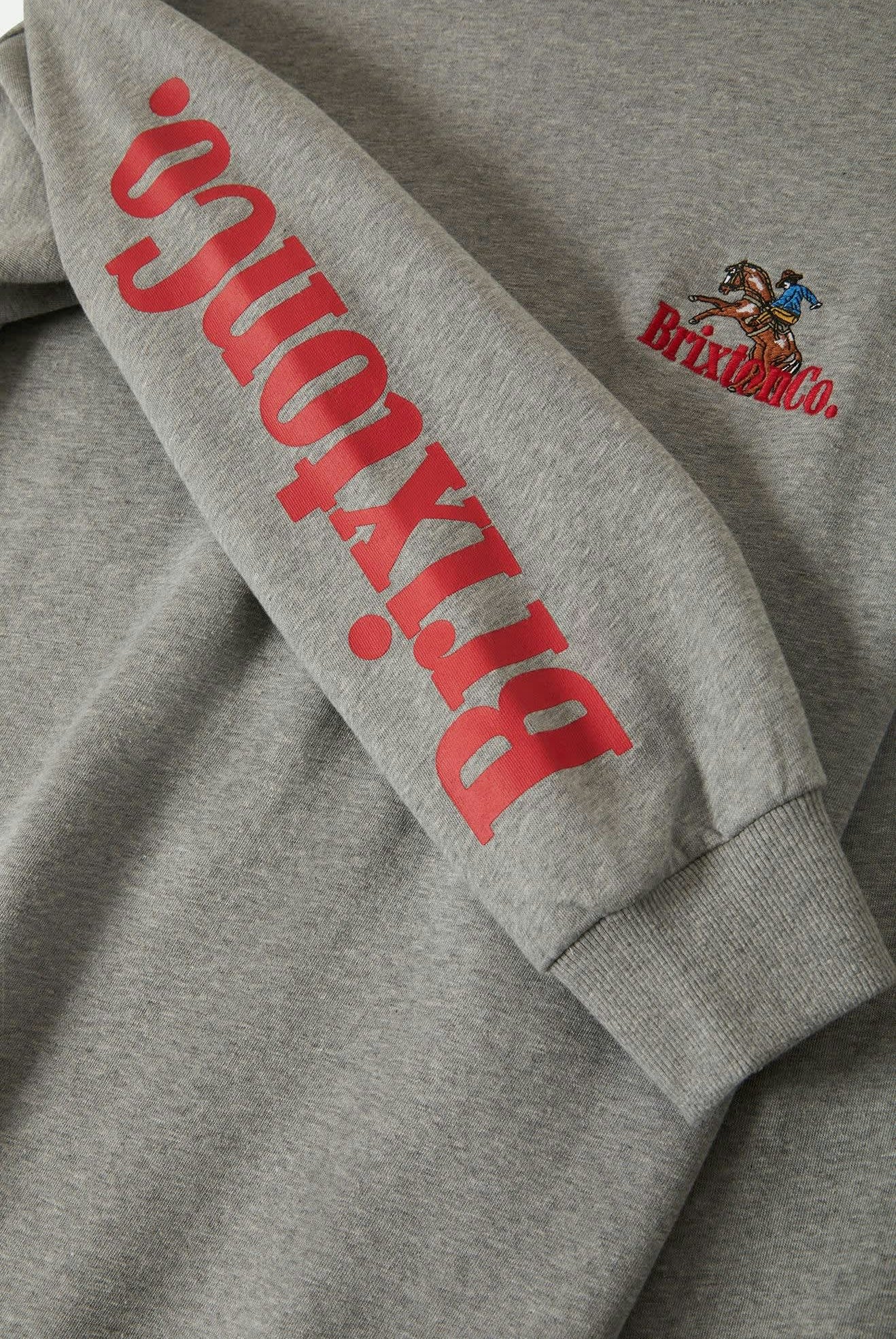 Women's Inwood Women's Oversized Fleece in the color Heather Grey - Additional Laydown image