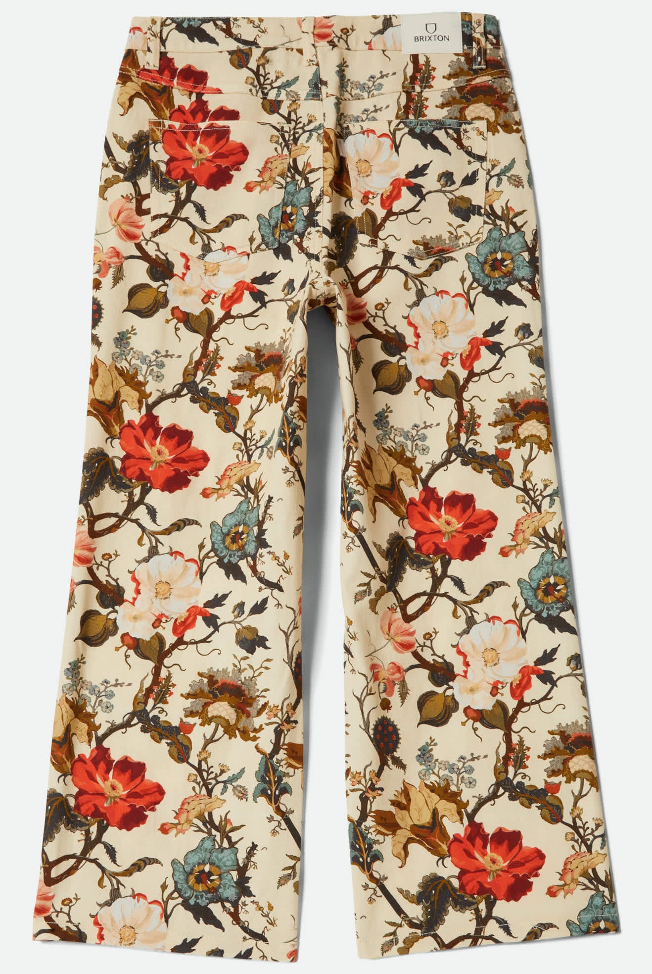 Women's Margo Cropped 5-Pocket Pant in the color Botanical Floral - Additional Laydown image