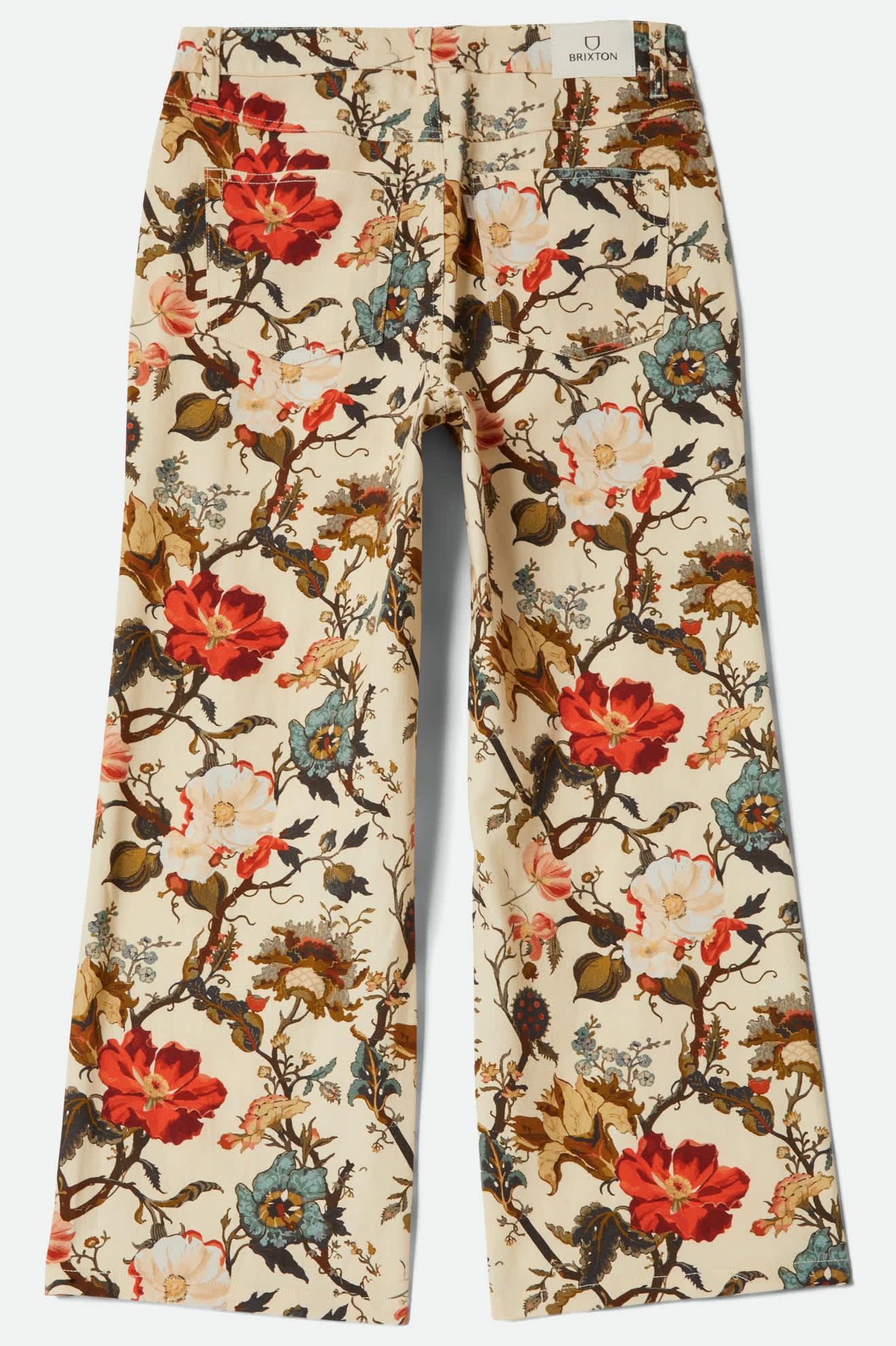 Women's Margo Cropped 5-Pocket Pant in the color Botanical Floral - Additional Laydown image