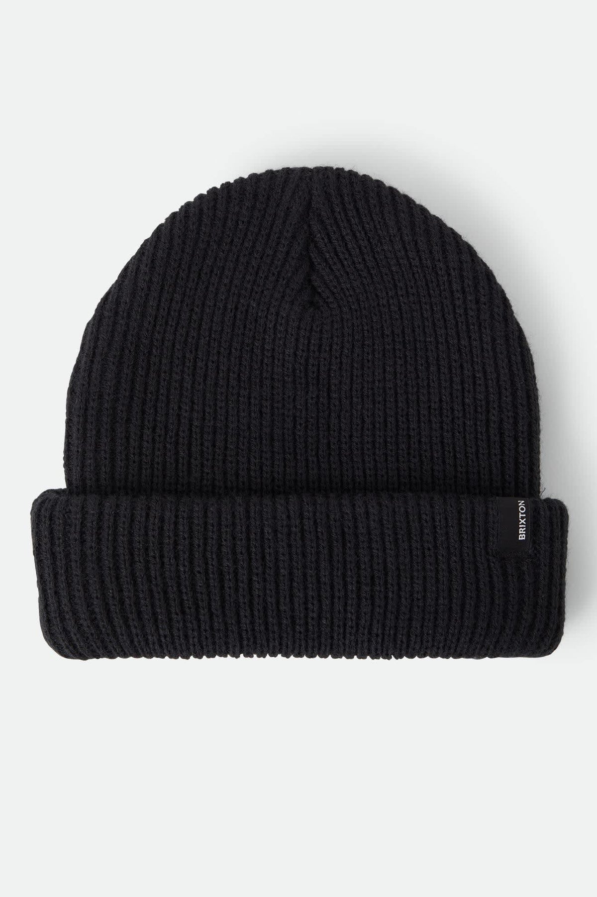 Unisex Chunky Heist Beanie in the color Black - Front Product View