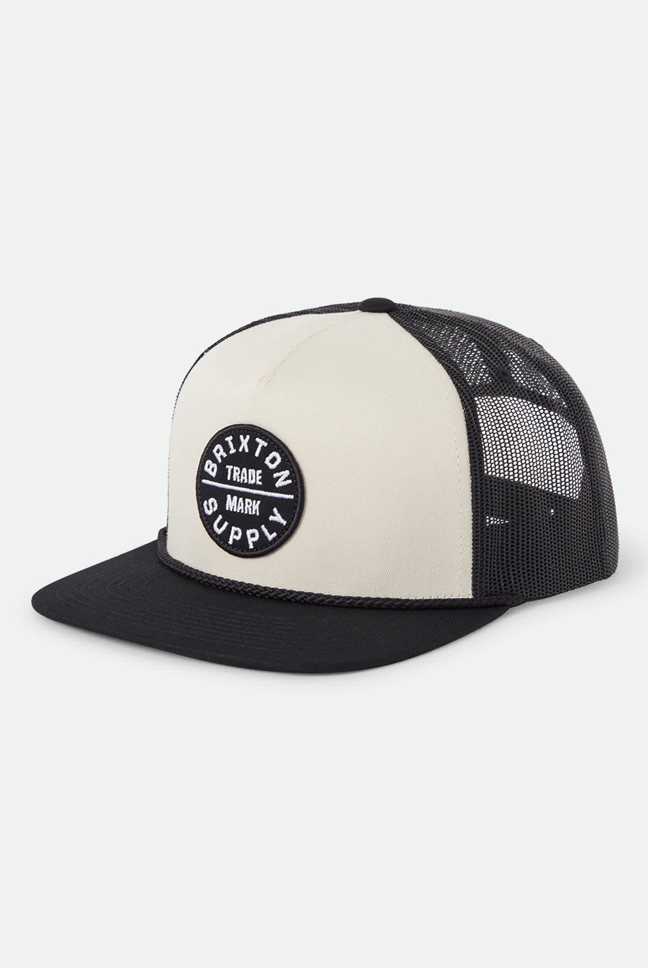 Unisex Oath Trucker Hat in the color Whitecap/Black - Front Product View