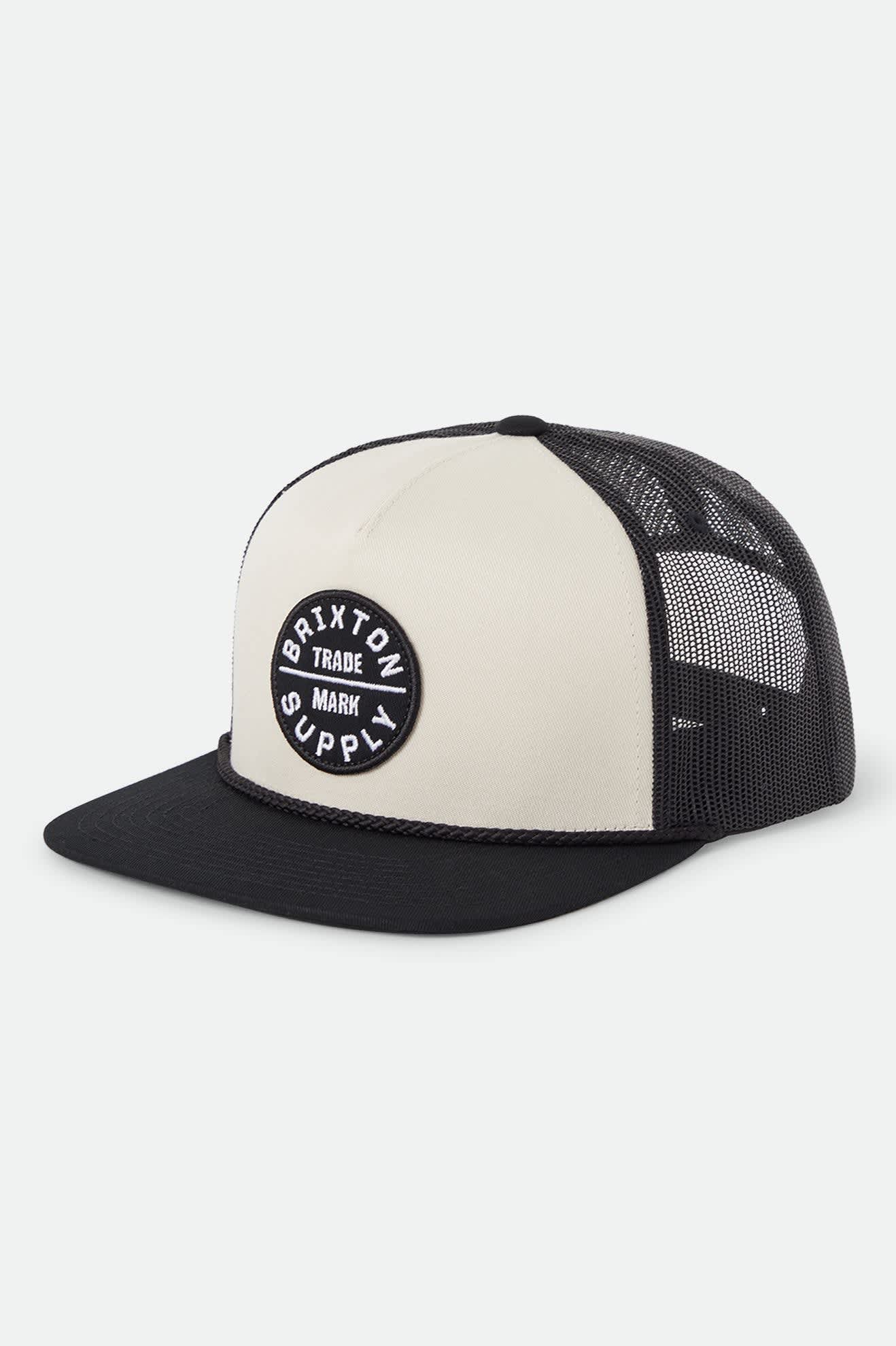 Unisex Oath Trucker Hat in the color Whitecap/Black - Front Product View