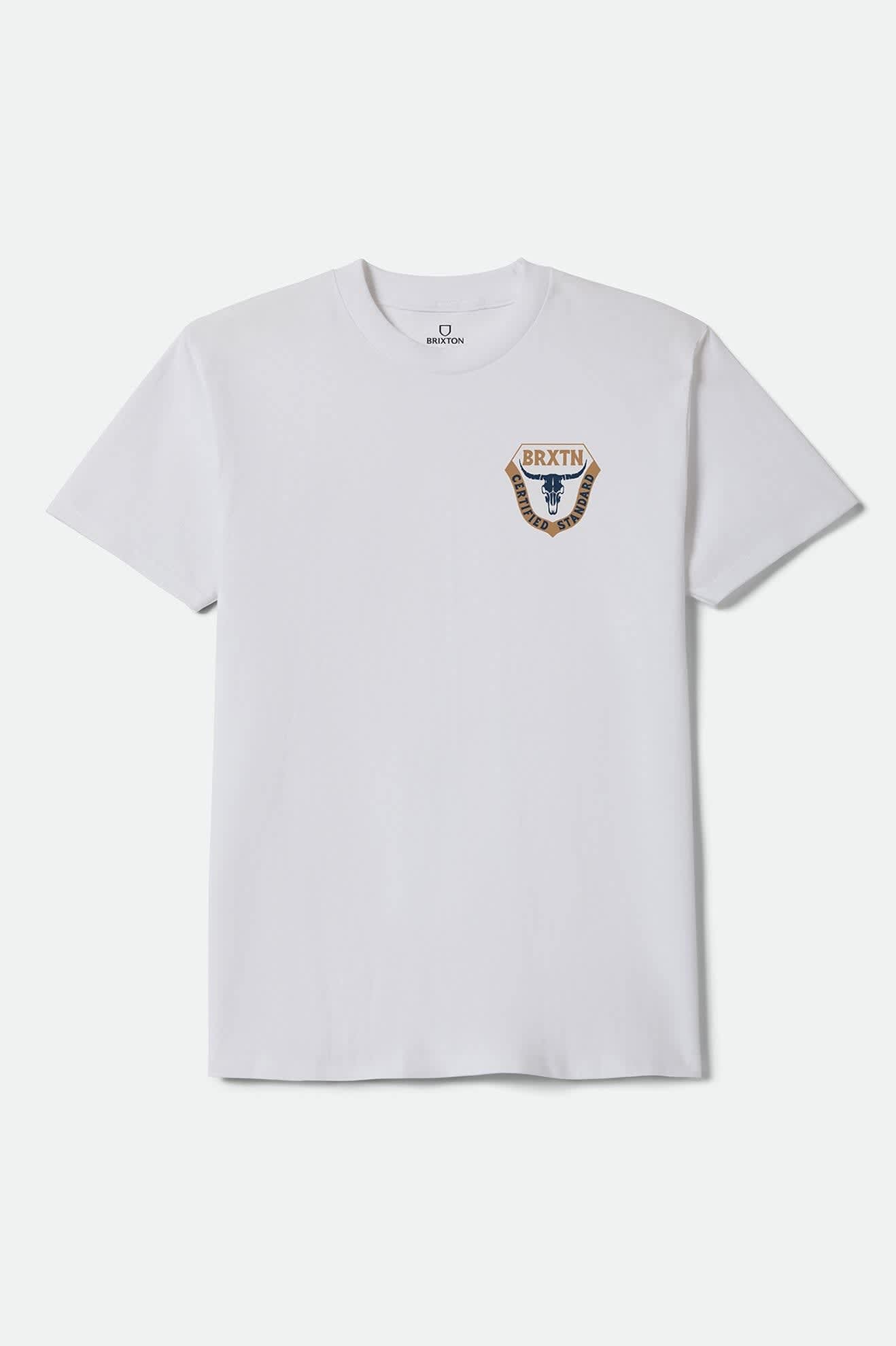 Men's Fraser Standard T-Shirt in the color White - Front Product View