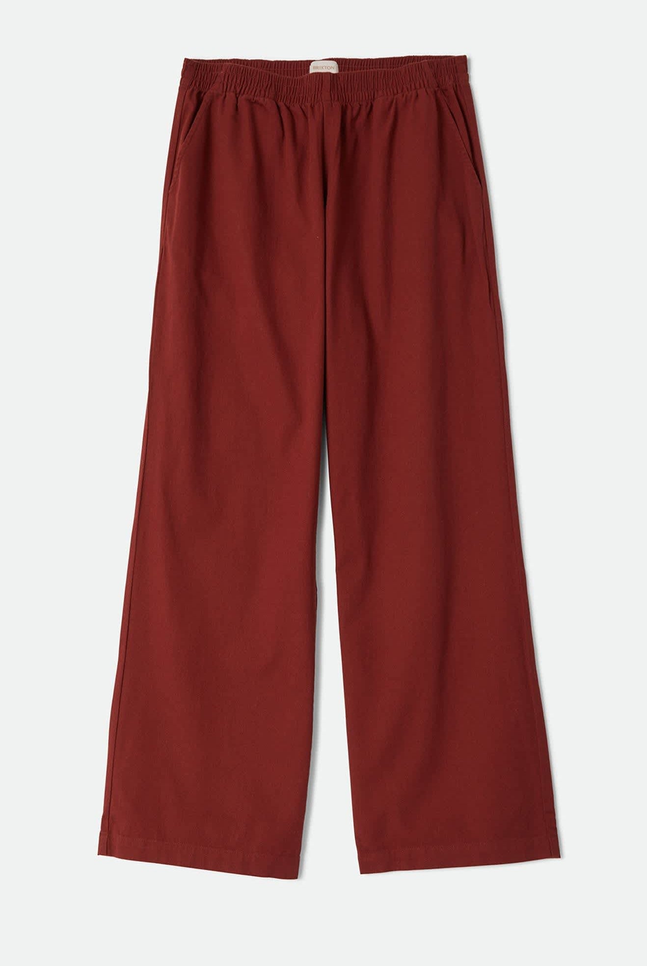 Women's Lounge Pant in the color Dark Brick - Front Product View