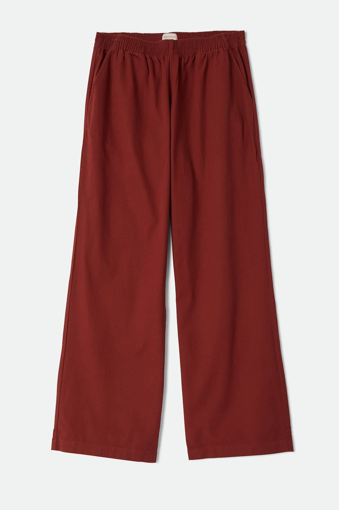 Women's Lounge Pant in the color Dark Brick - Front Product View