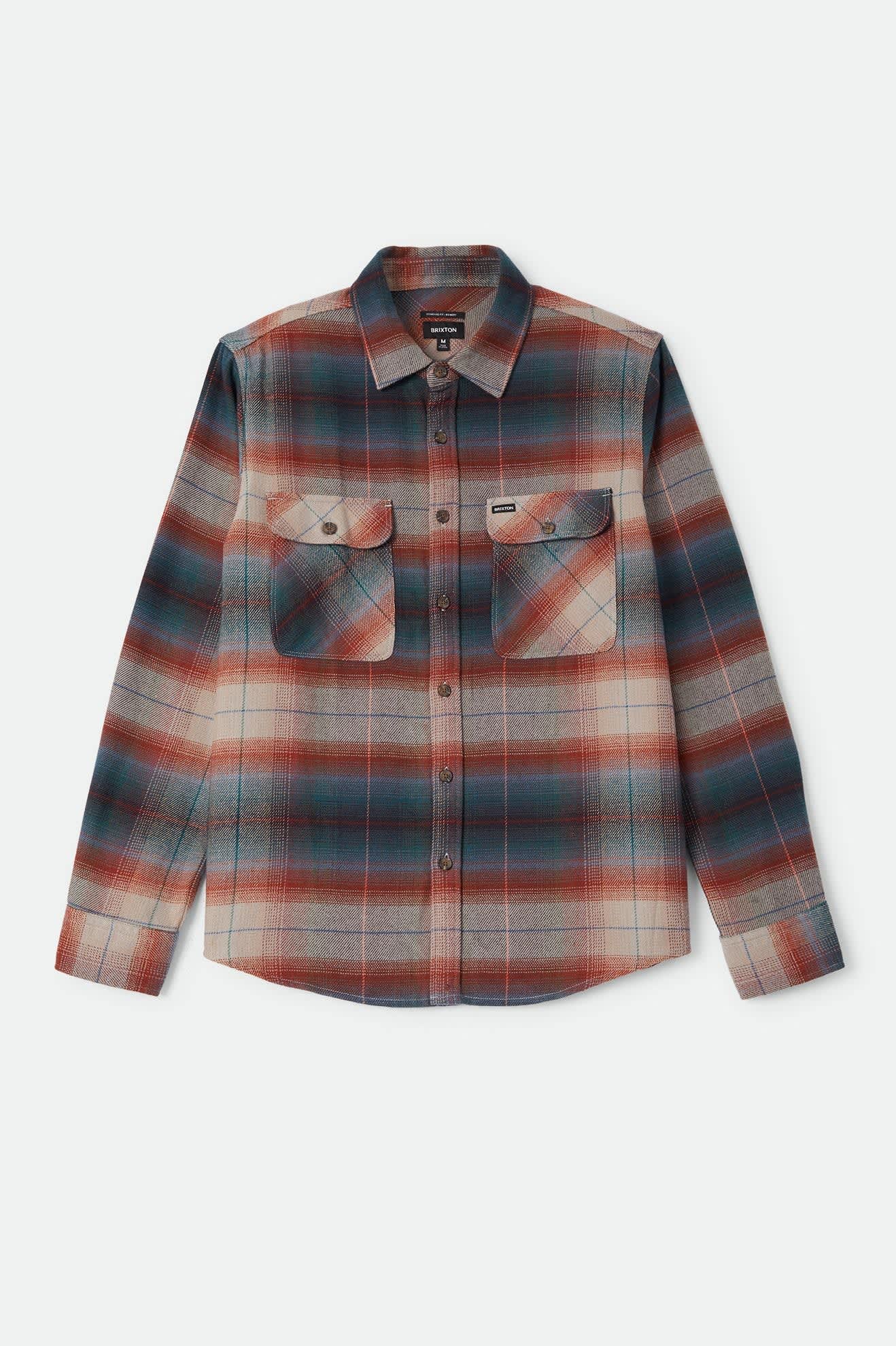 Men's Bowery Flannel in the color Multi Shadow - Front Product View