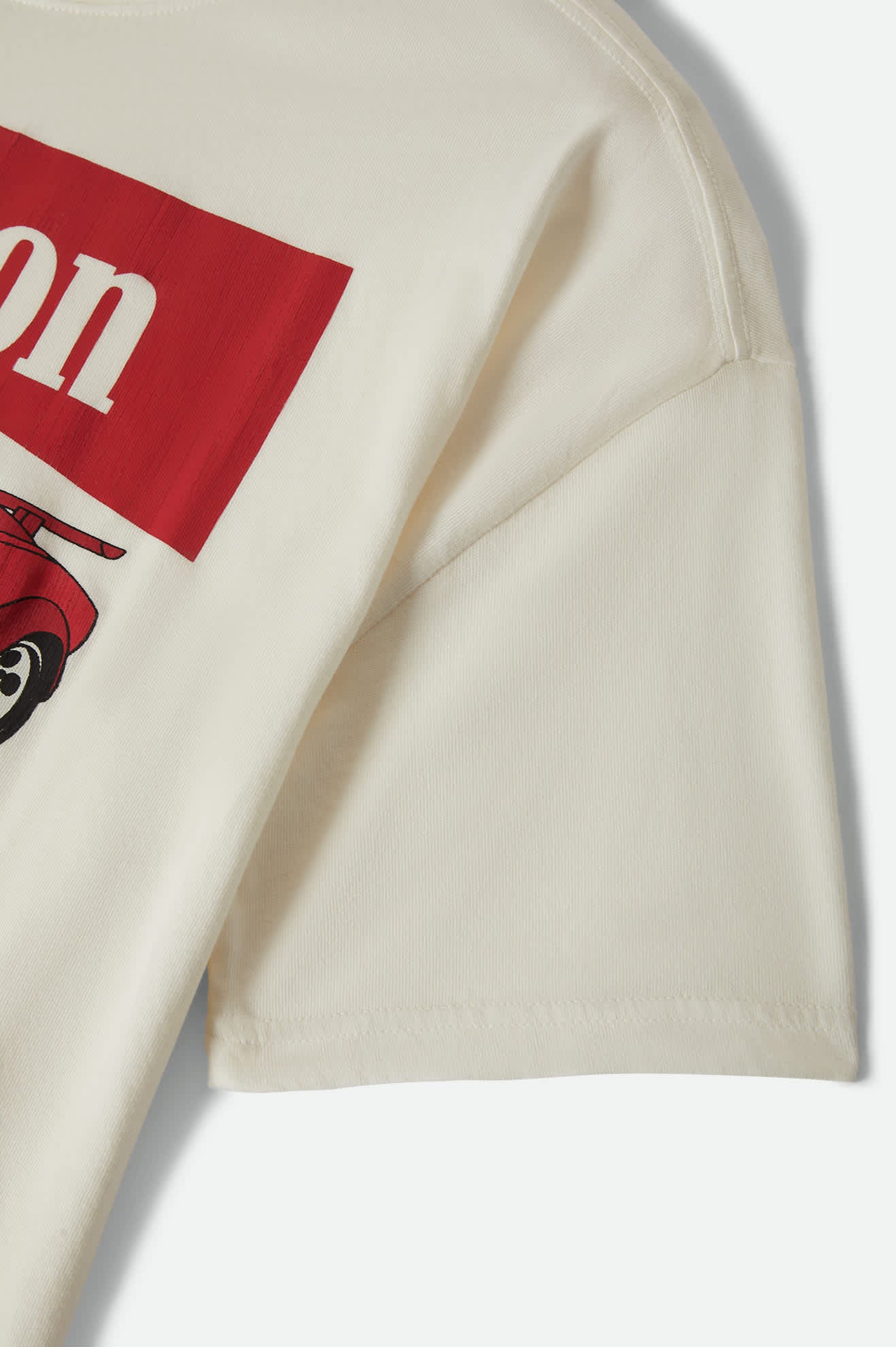 Women's World Champion Oversized Boyfriend T-Shirt in the color Off White - Additional Laydown image