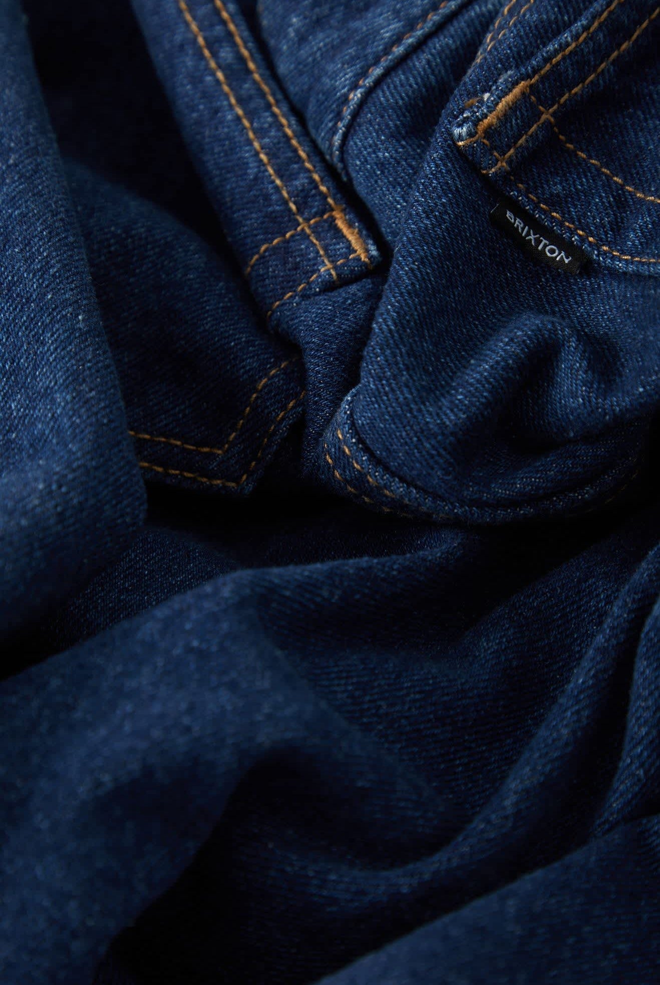 Men's Builders 5-Pocket Pant in the color Dark Denim - Additional Laydown image