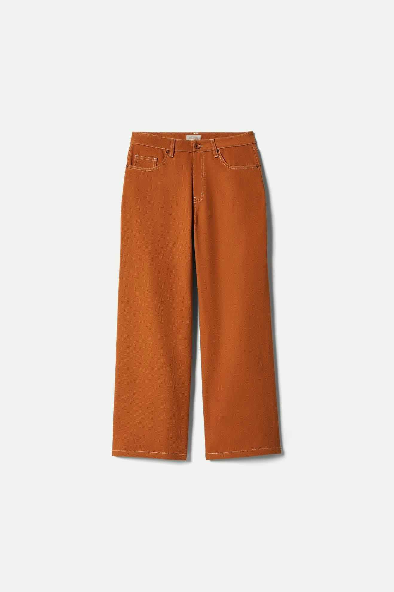 Women's Margo Cropped 5-Pocket Pant in the color Rustic Caramel - Front Product View