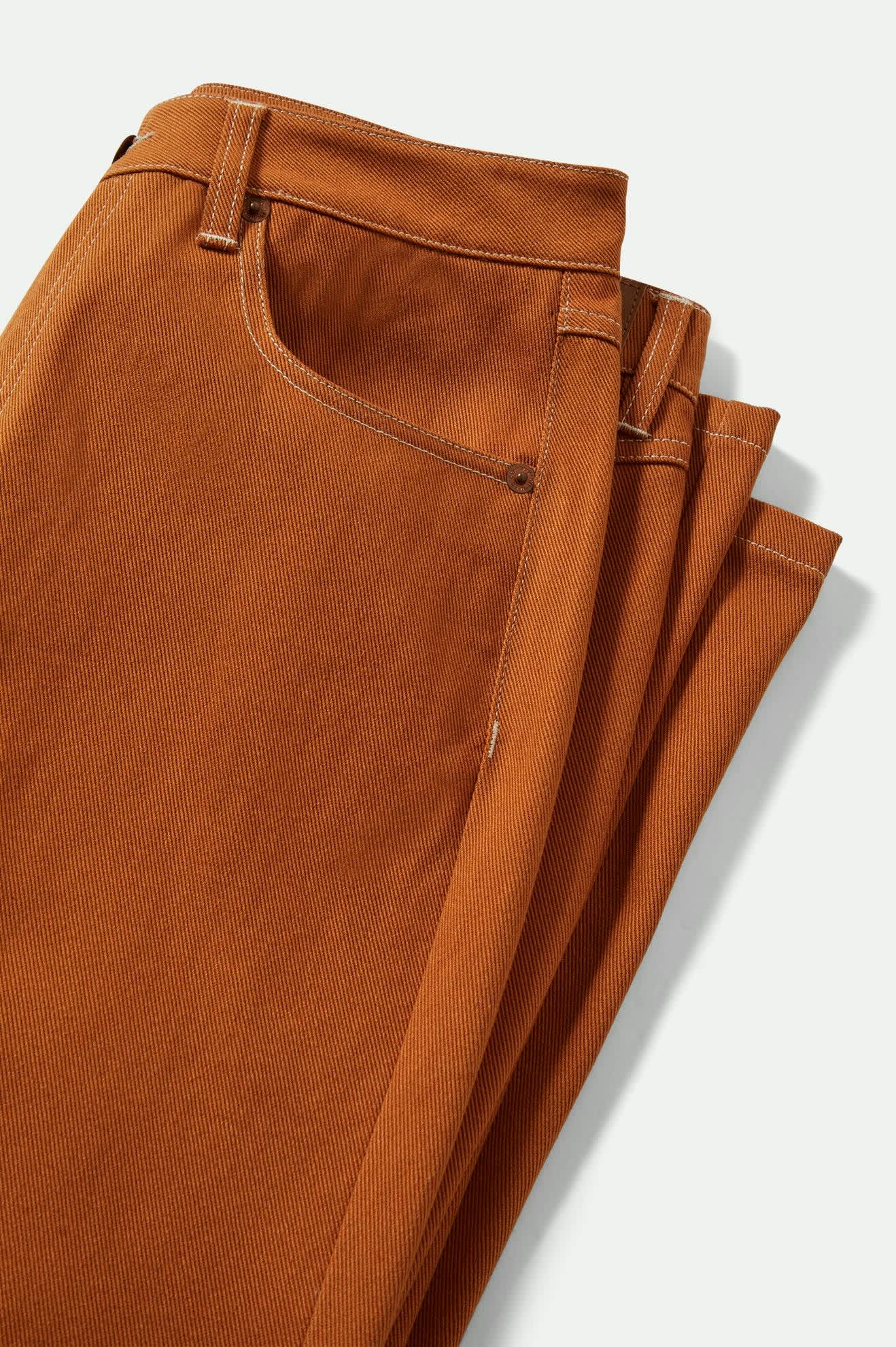Women's Margo Cropped 5-Pocket Pant in the color Rustic Caramel - Additional Laydown image