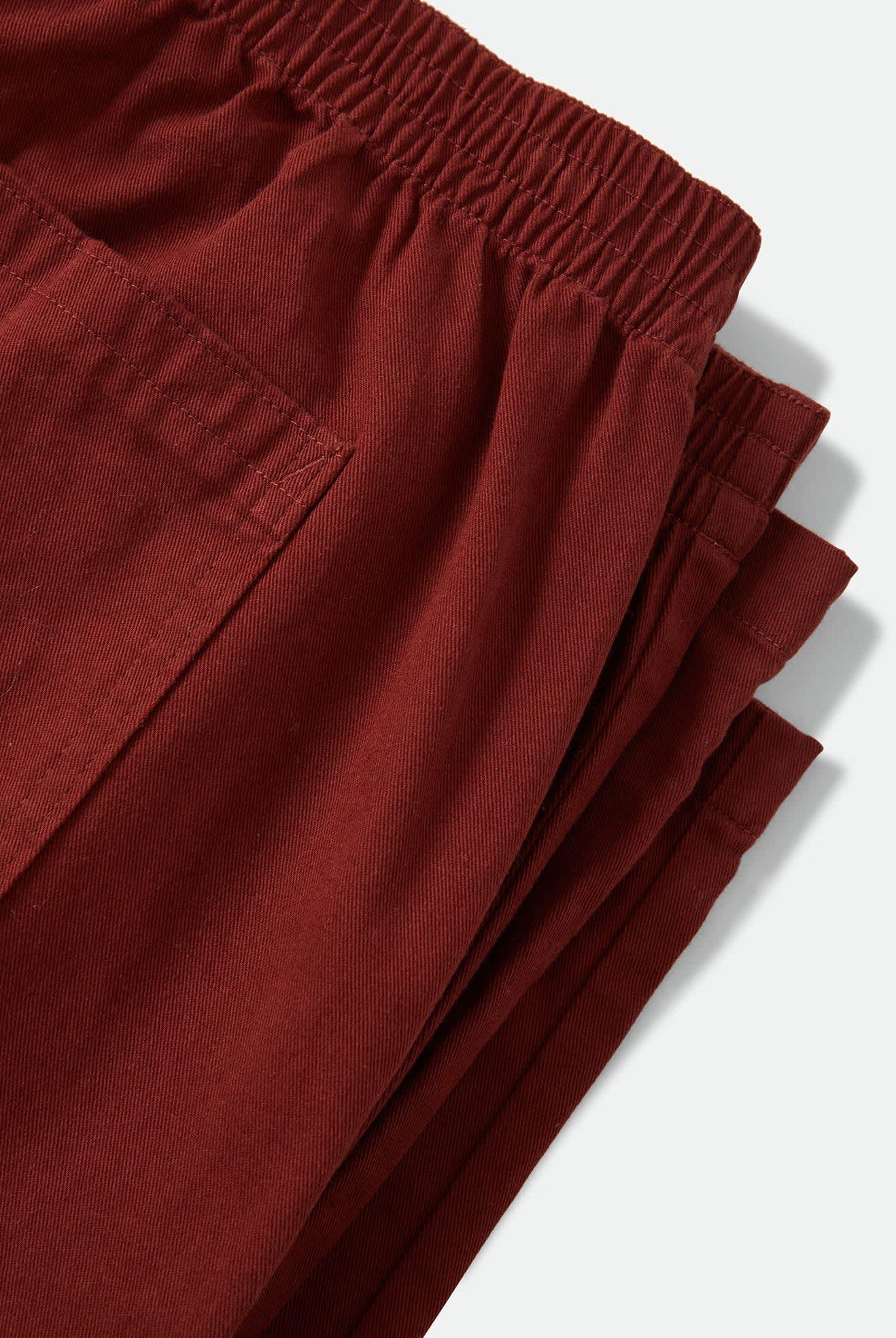 Women's Lounge Pant in the color Dark Brick - Additional Laydown image