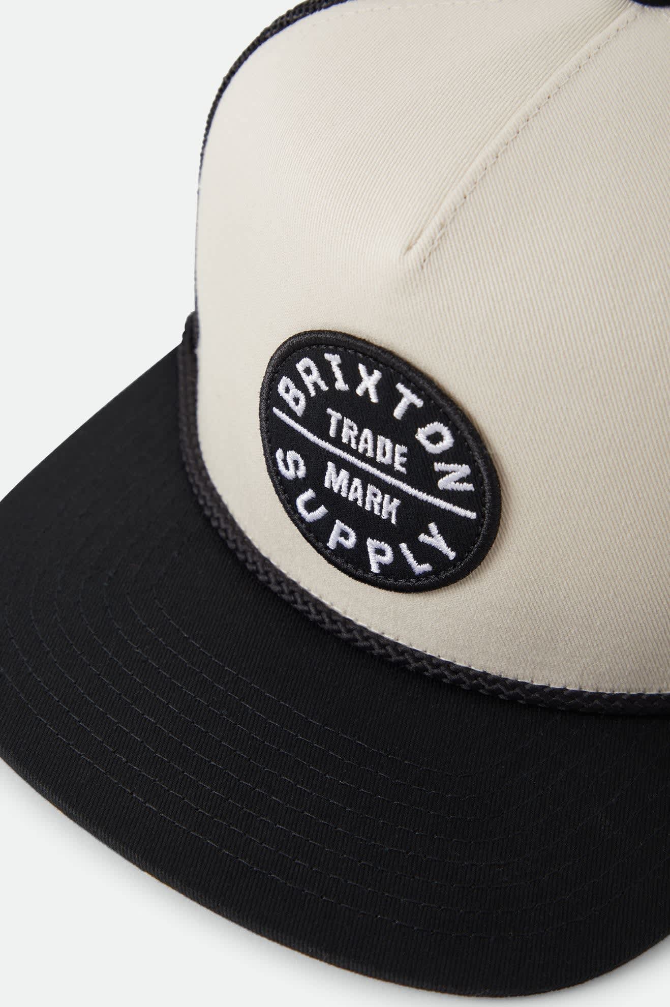 Unisex Oath Trucker Hat in the color Whitecap/Black - Additional Laydown image