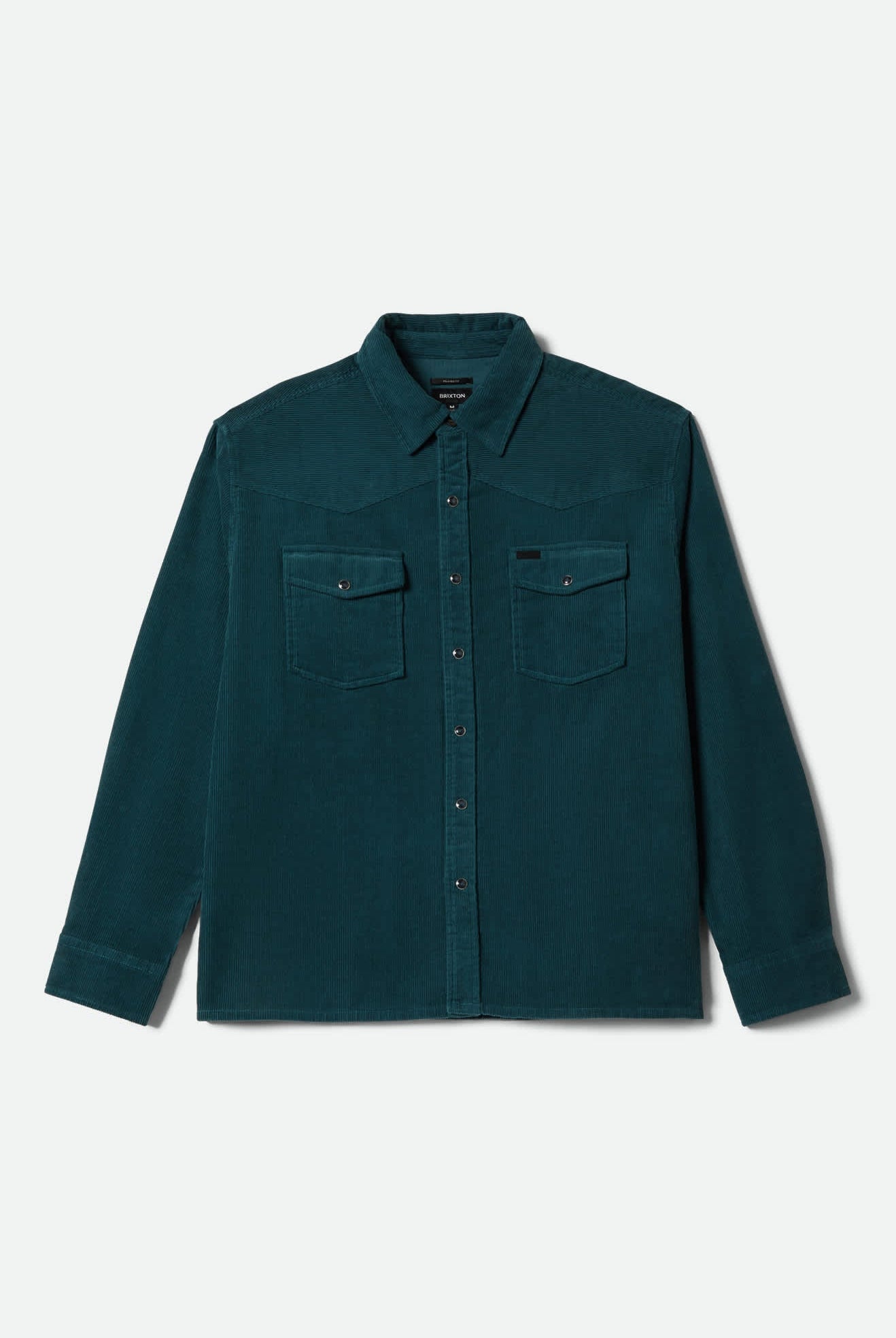 Men's New West Relaxed Overshirt in the color Night Sage Corduroy - Front Product View
