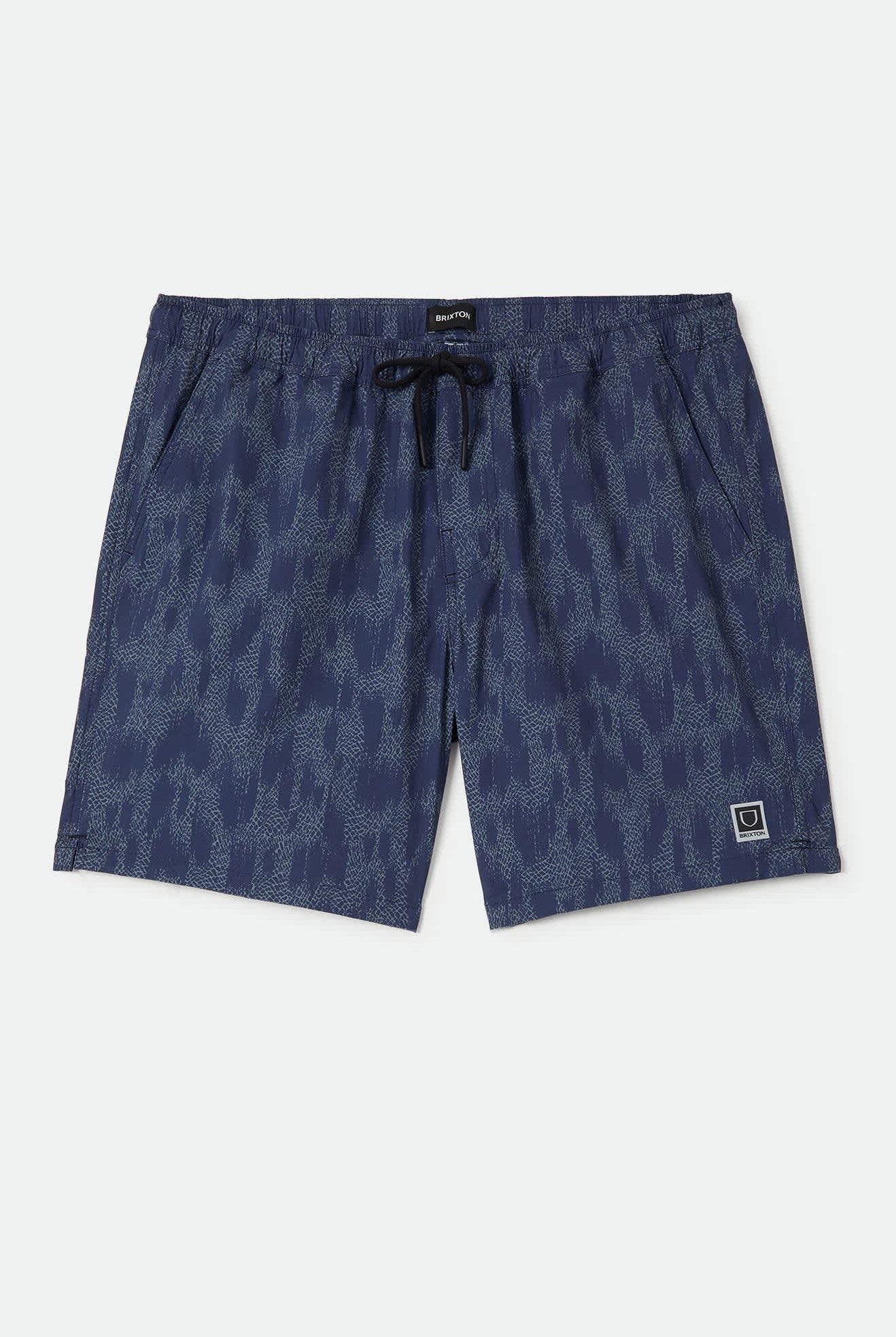 Men's Everyday Stretch Hybrid Short 7" in the color Washed Navy Crackle - Front Product View