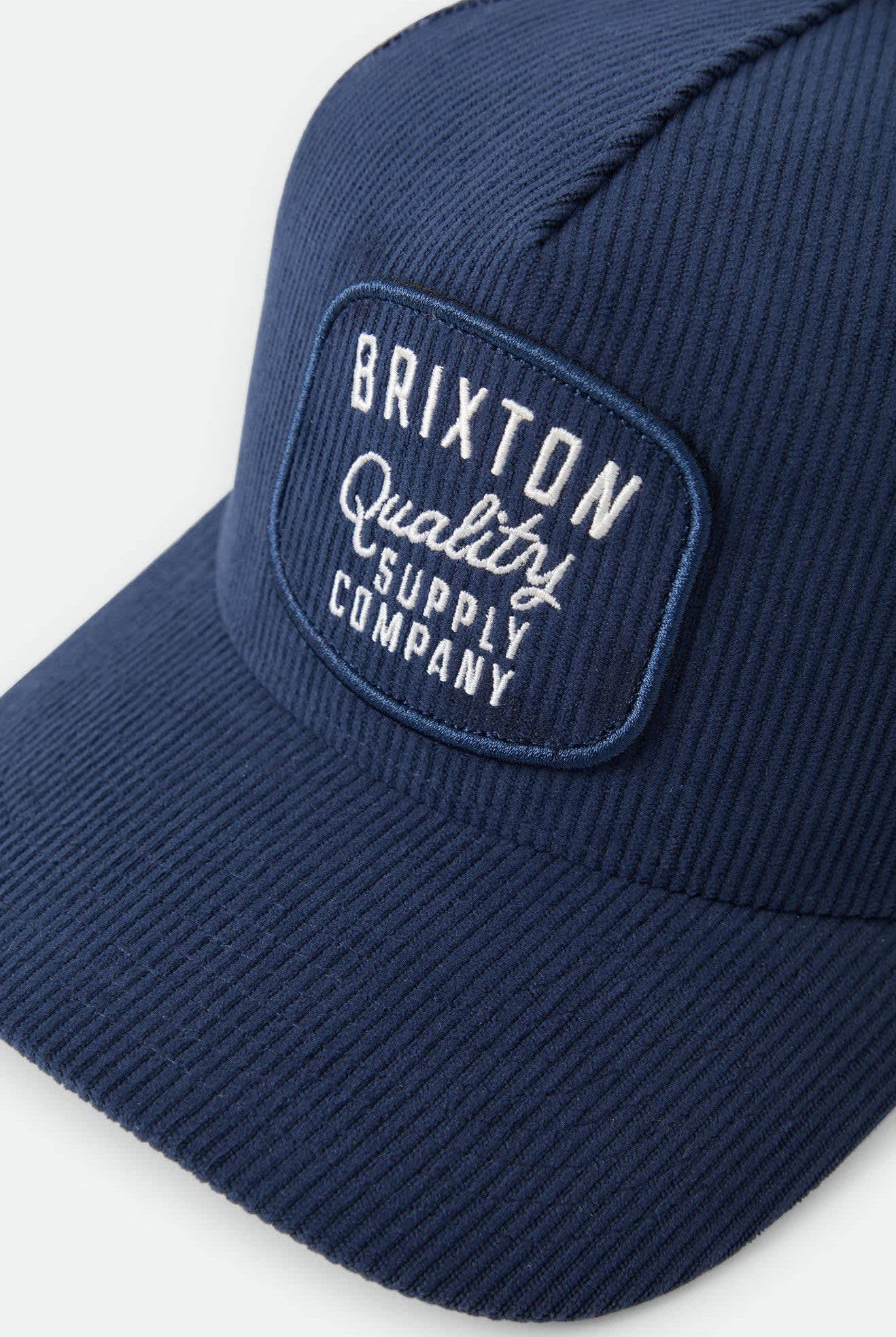 Unisex Hubal Trucker Hat in the color Dark Navy Corduroy - Additional Laydown image