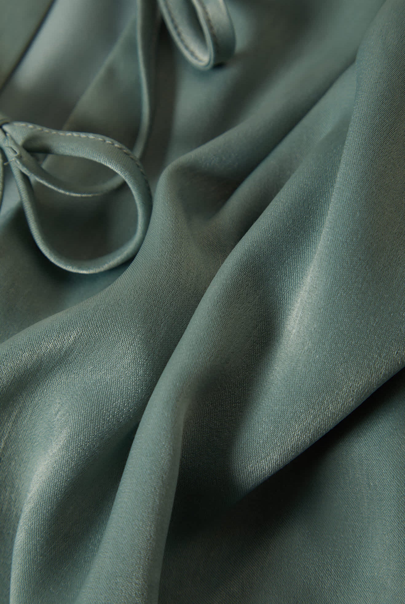 Women's Soho Silky Top in the color Blue Green Shine - Additional Laydown image