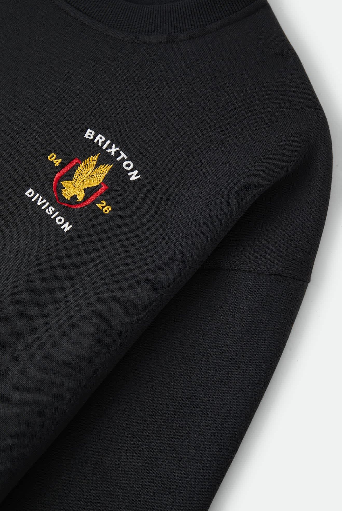 Men's Covall Crew in the color Black - Additional Laydown image