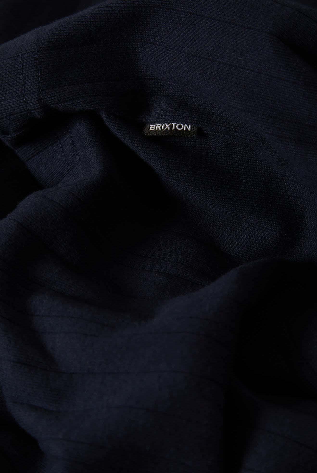 Men's Vintage Ribbed L/S Henley in the color Washed Navy - Additional Laydown image