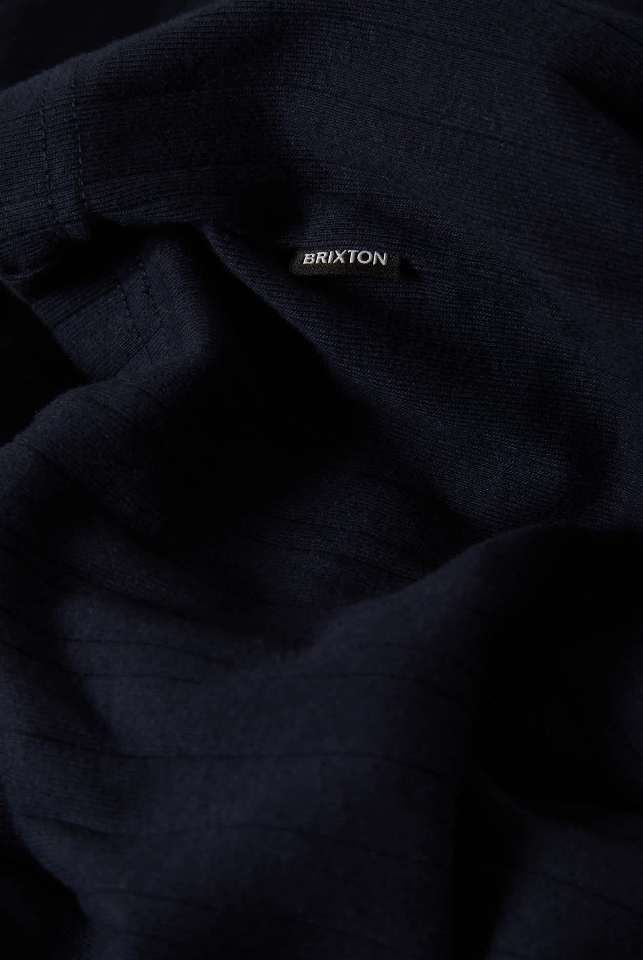 Men's Vintage Ribbed L/S Henley in the color Washed Navy - Additional Laydown image
