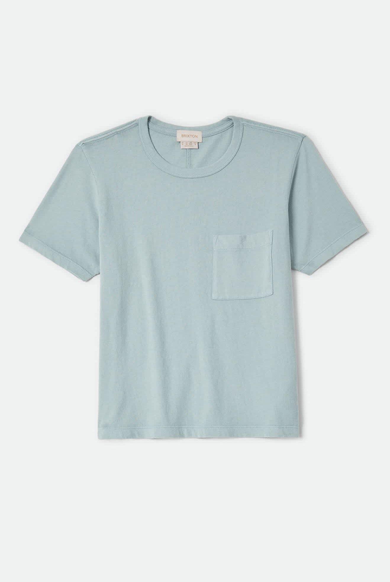Women's Carefree Organic Garment Dye Perfect T-Shirt in the color Sea Grass - Front Product View