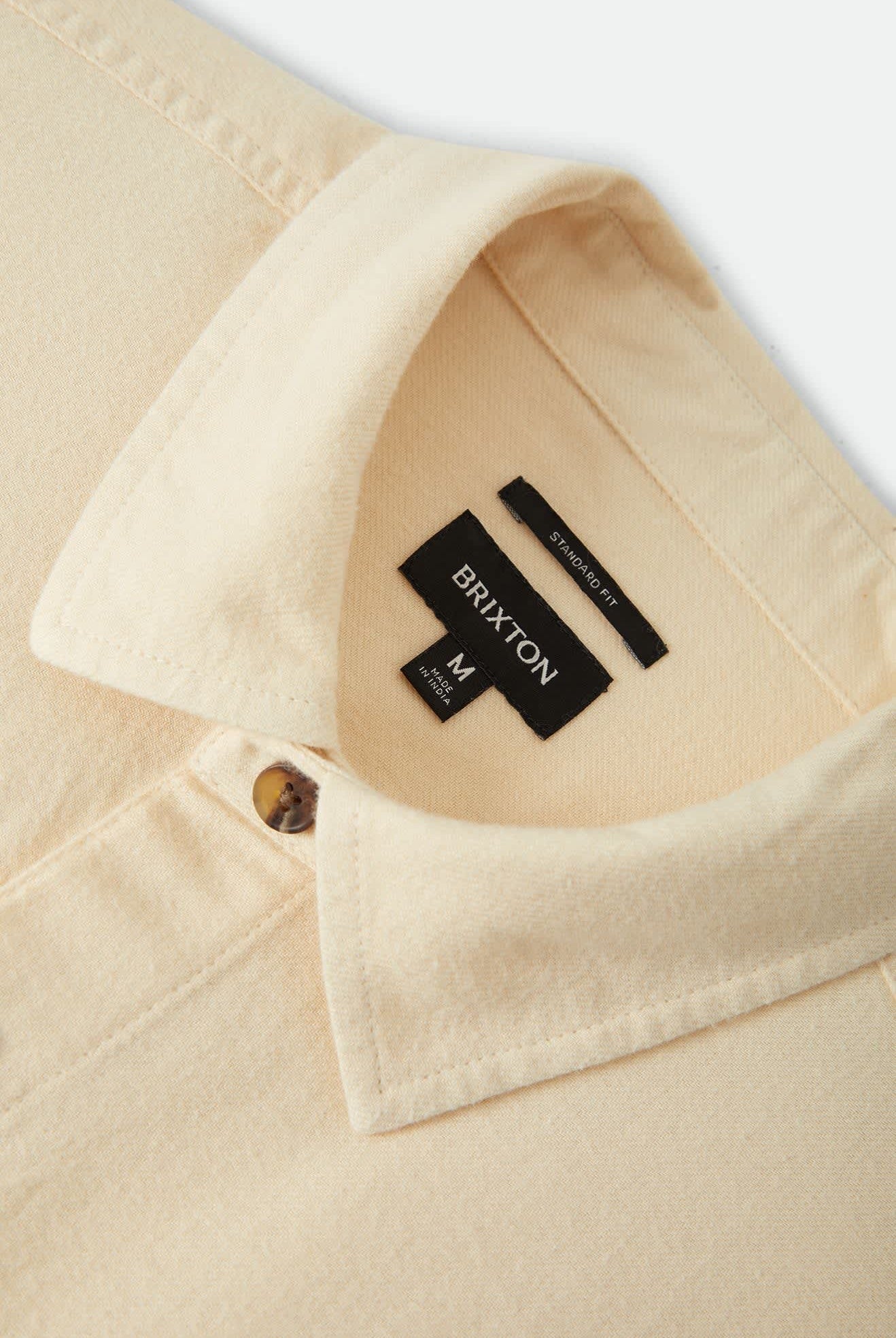 Men's Hasting Lightweight Flannel in the color Wax Paper - Additional Laydown image