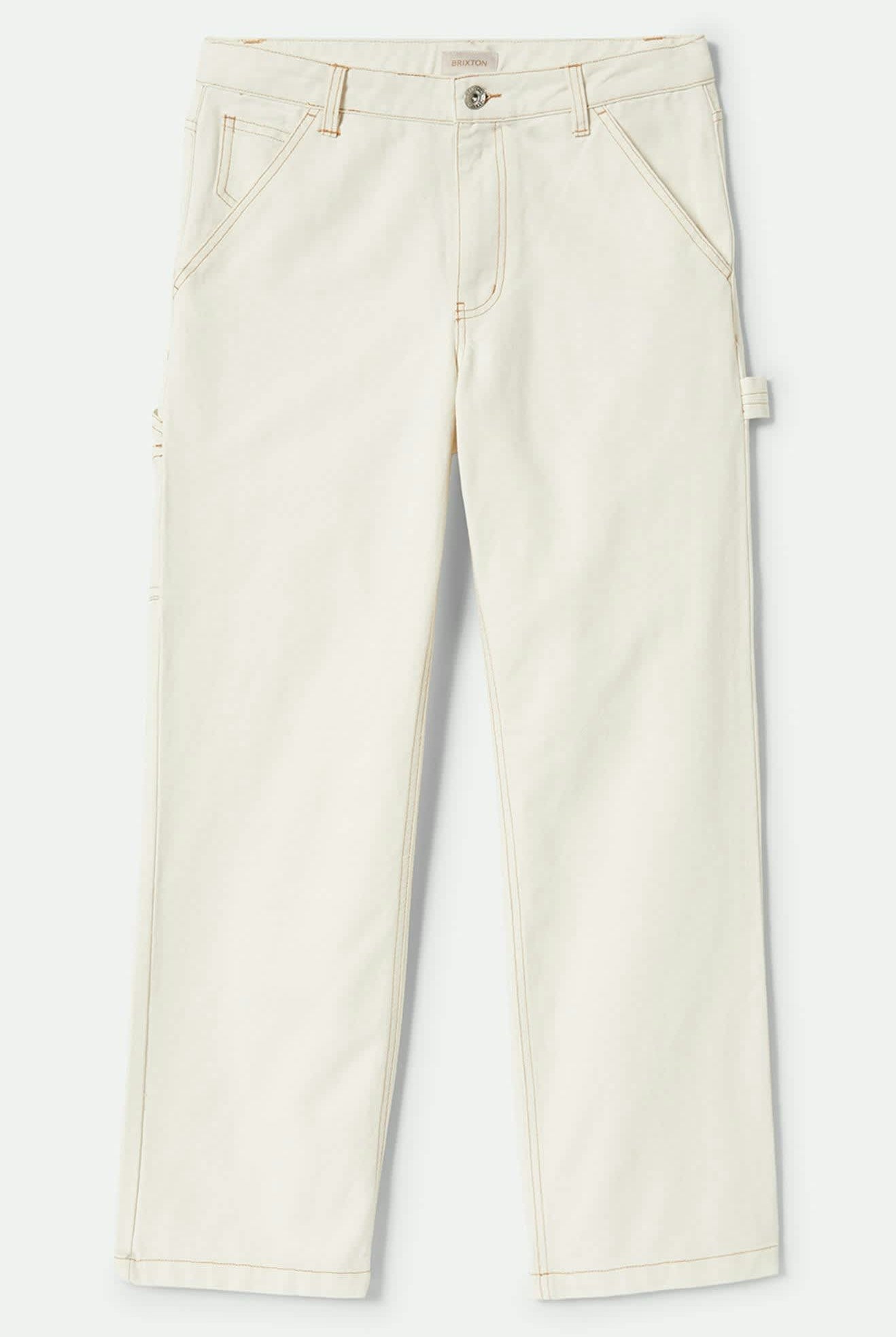 Women's Essex Painter Pant in the color Egret White - Front Product View