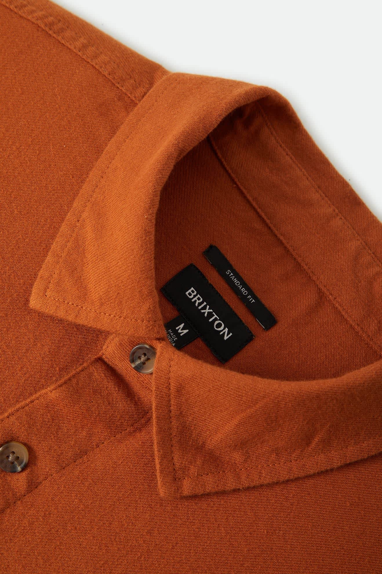 Men's Hasting Lightweight Flannel in the color Caramel - Additional Laydown image