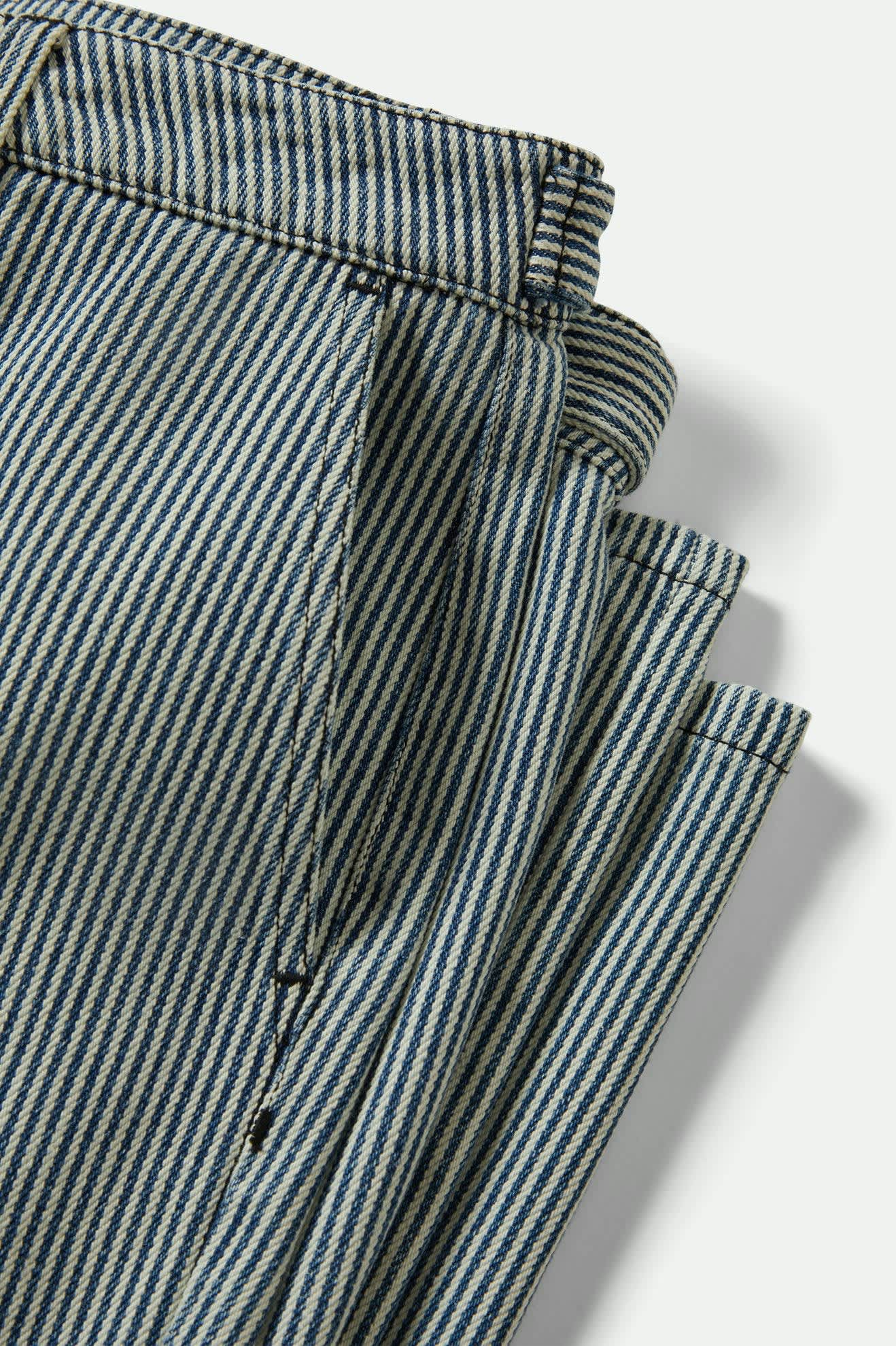 Women's Jane Ulitily Wide Leg Pant in the color Off White/Mood Indigo - Additional Laydown image