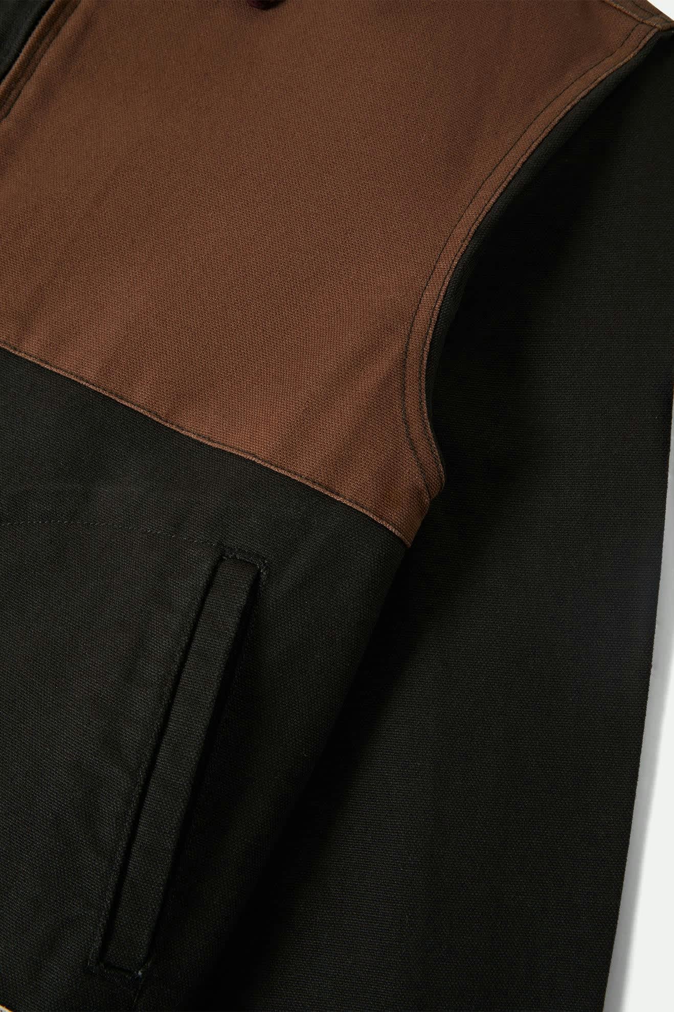 Women's Mechanic Women's Garage Jacket in the color Port/Black/Pinecone Brown - Additional Laydown image