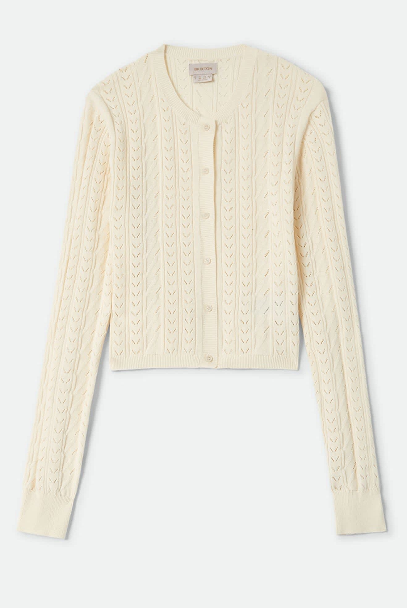 Women's Bixby Lightweight Cardigan in the color Wax Paper - Front Product View