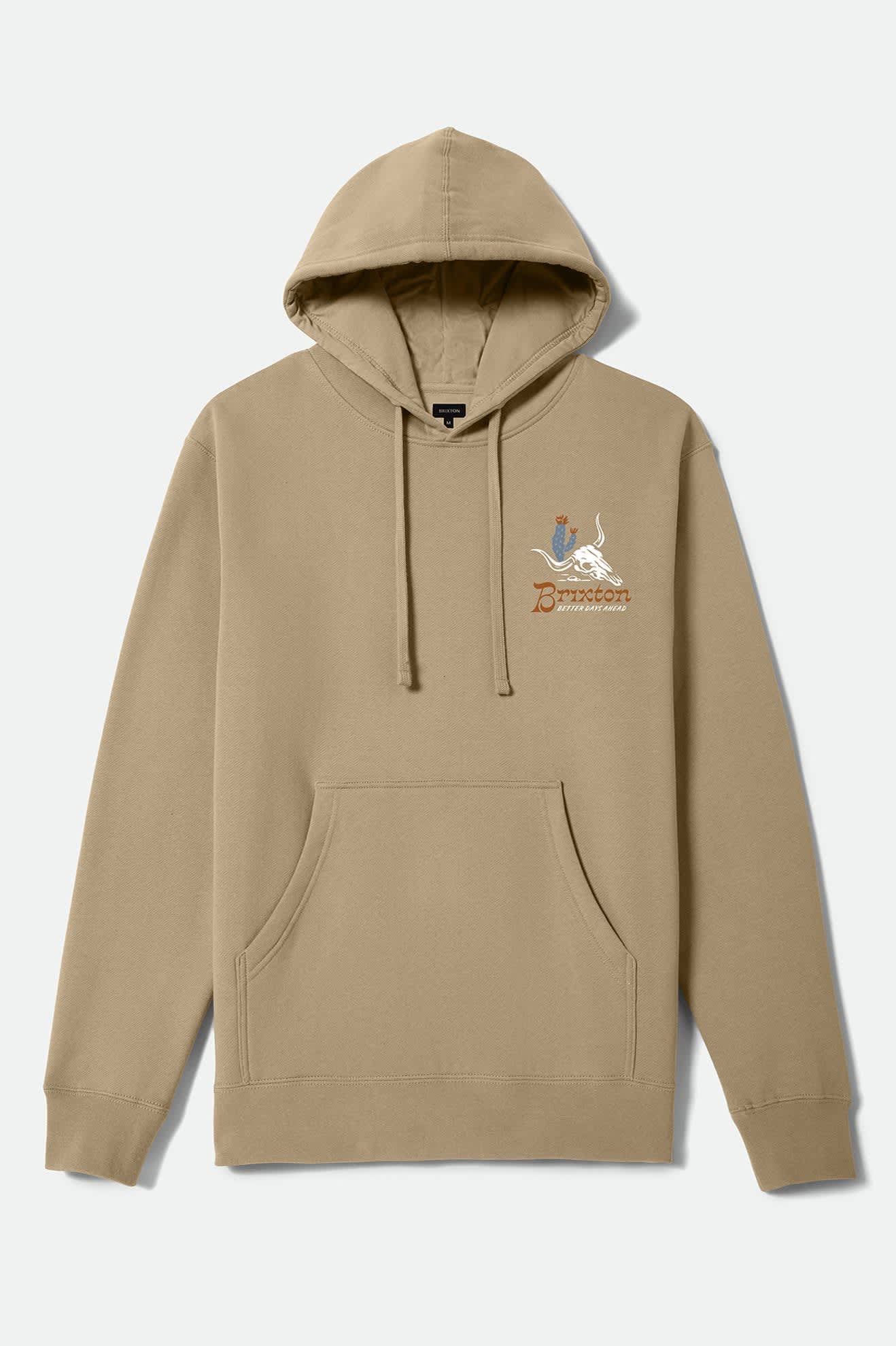 Men's Barren Hoodie in the color Sand - Front Product View