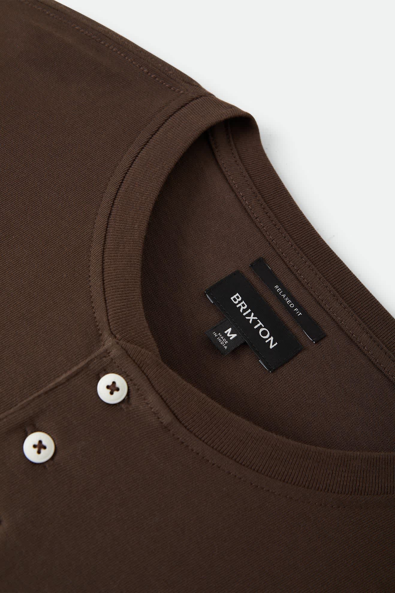 Men's Boxy Baseball T-Shirt in the color Walnut Brown/Golden Hour - Additional Laydown image