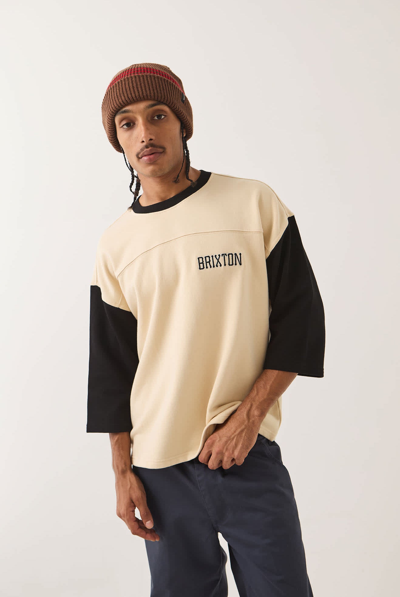 Men's Upstate Fleece in the color Whitecap/Black - Additional Fit image
