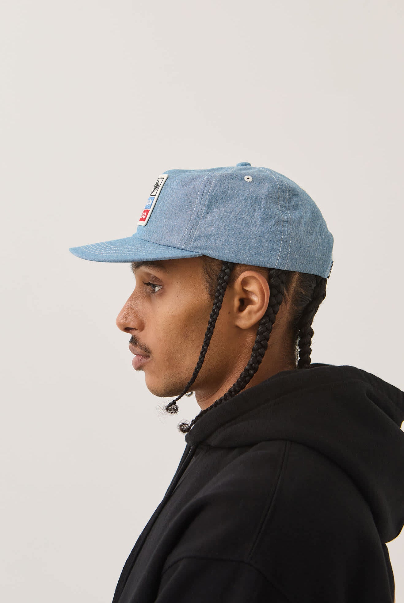 Unisex Ford Service Dept Snapback in the color Blue Chambray - Men's Side View