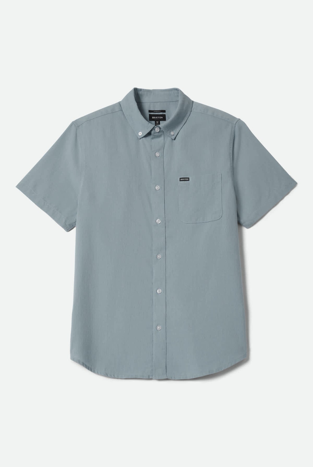 Men's Sanford Oxford Short Sleeve Shirt in the color Blue Aura - Front Product View