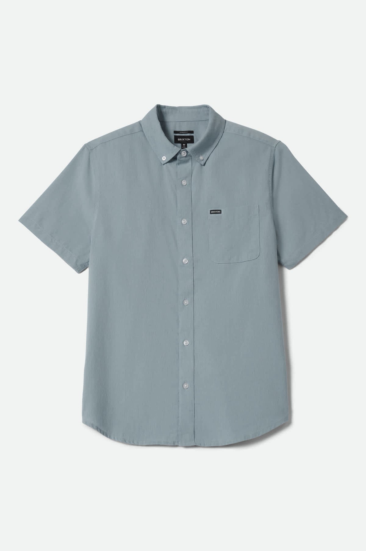 Men's Sanford Oxford Short Sleeve Shirt in the color Blue Aura - Front Product View