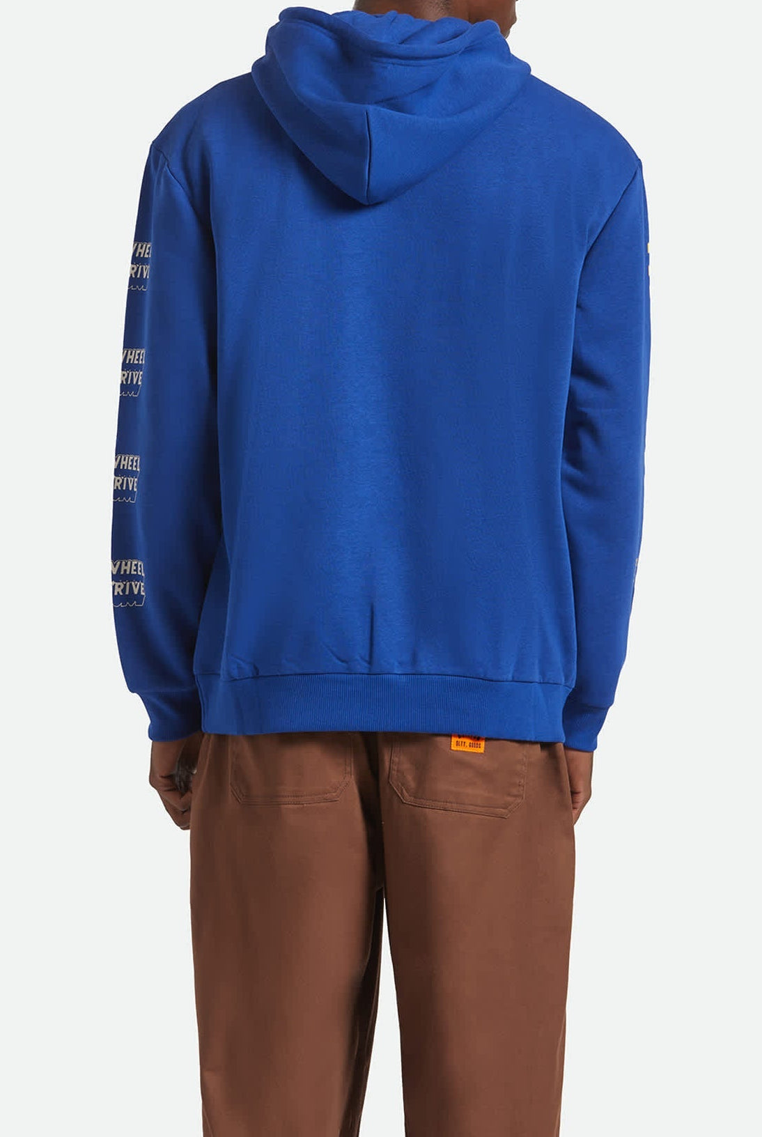 Men's Ford Mud Marathon Relaxed Fleece Hoodie in the color Ford Blue - Men's Back View