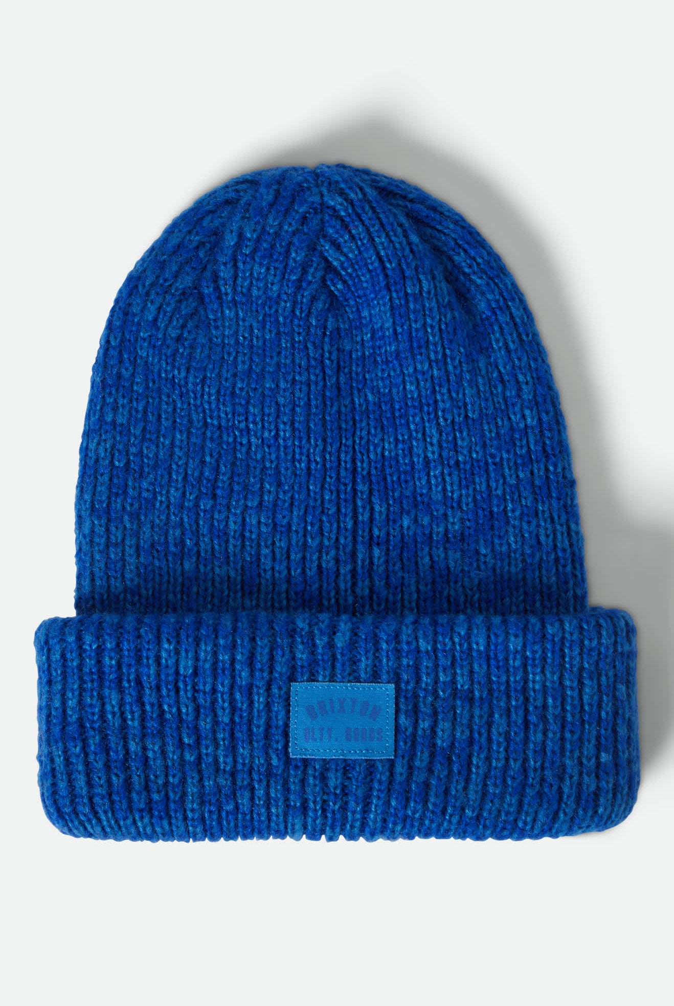 Women's Woodburn Women's Tall Brushed Beanie in the color Cyber Blue - Front Product View