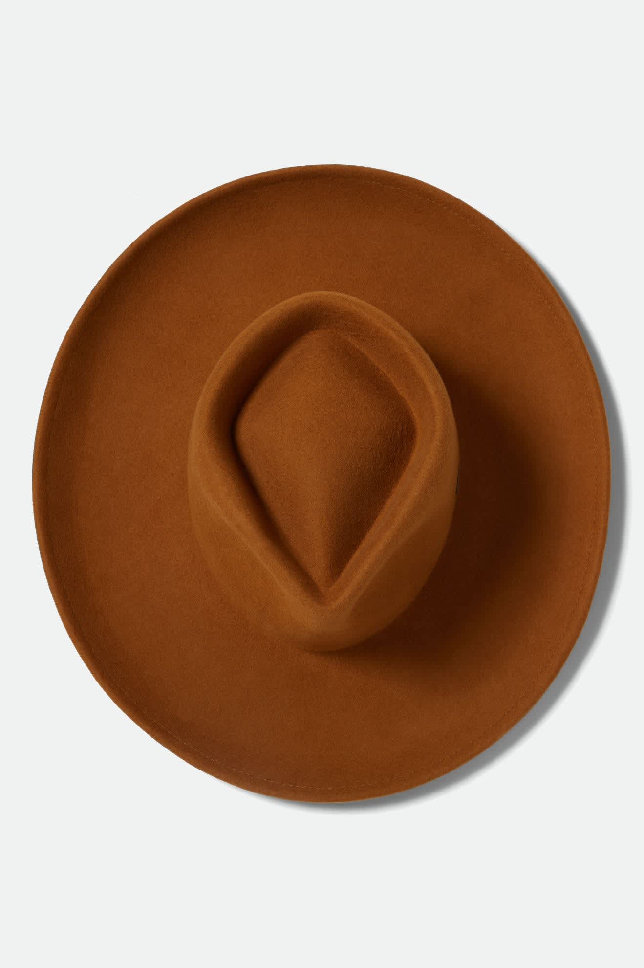 Women's Monet Fedora in the color Washed Copper - Additional Laydown image