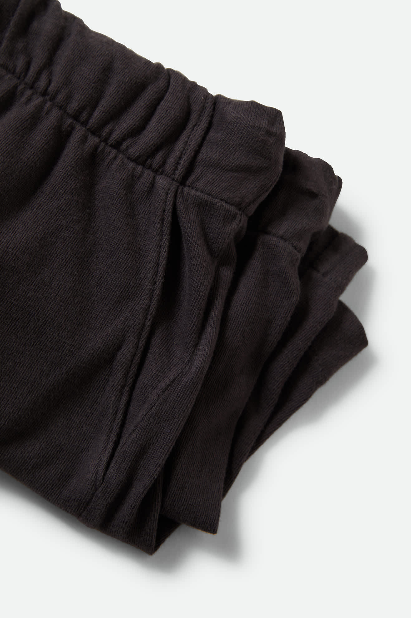 Women's Carefree Organic Garment Dyed Lounge Short in the color Black - Additional Laydown image