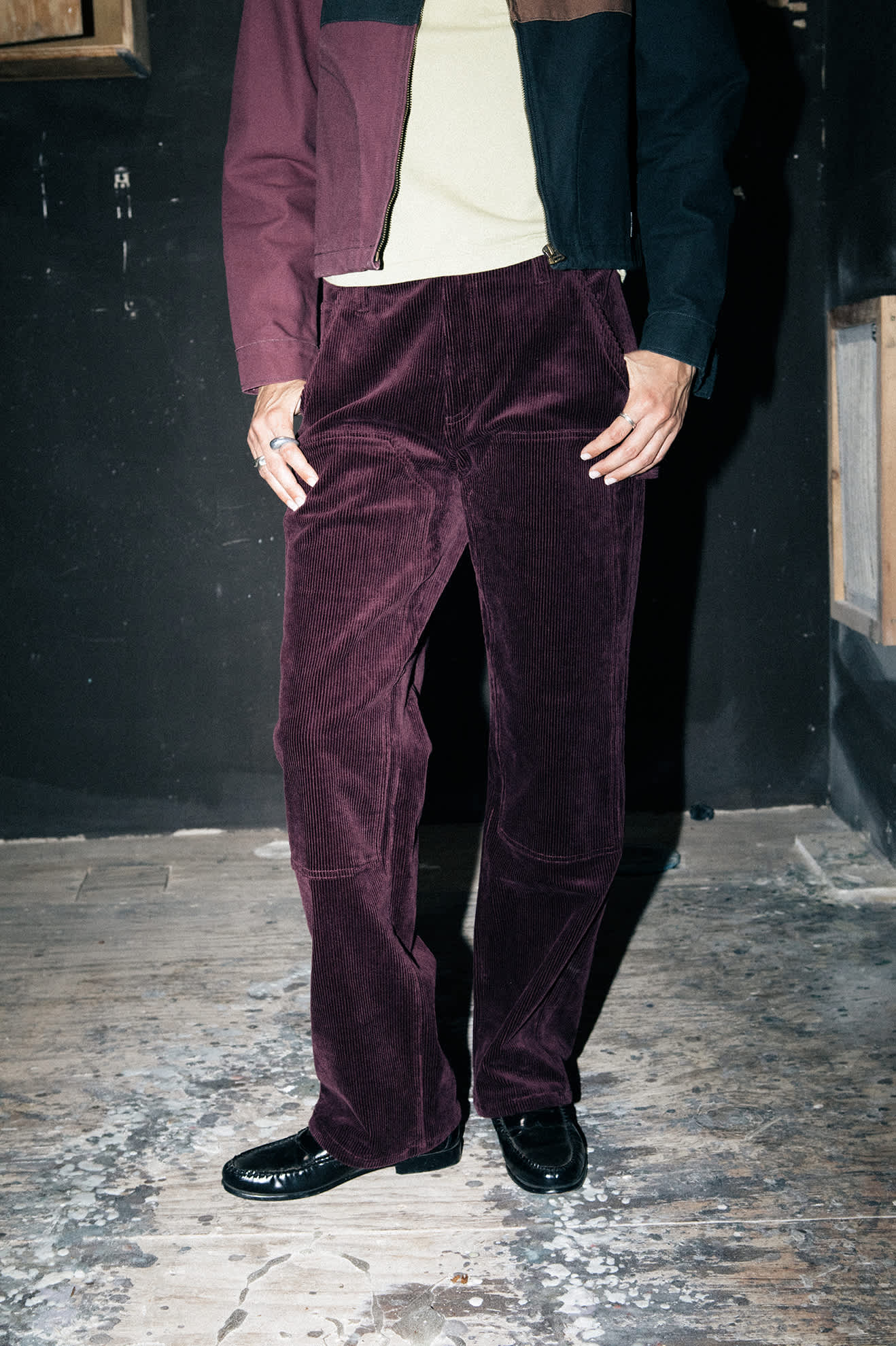 Women's Essex Patched Painter Pant in the color Port - Men's Lifestyle image