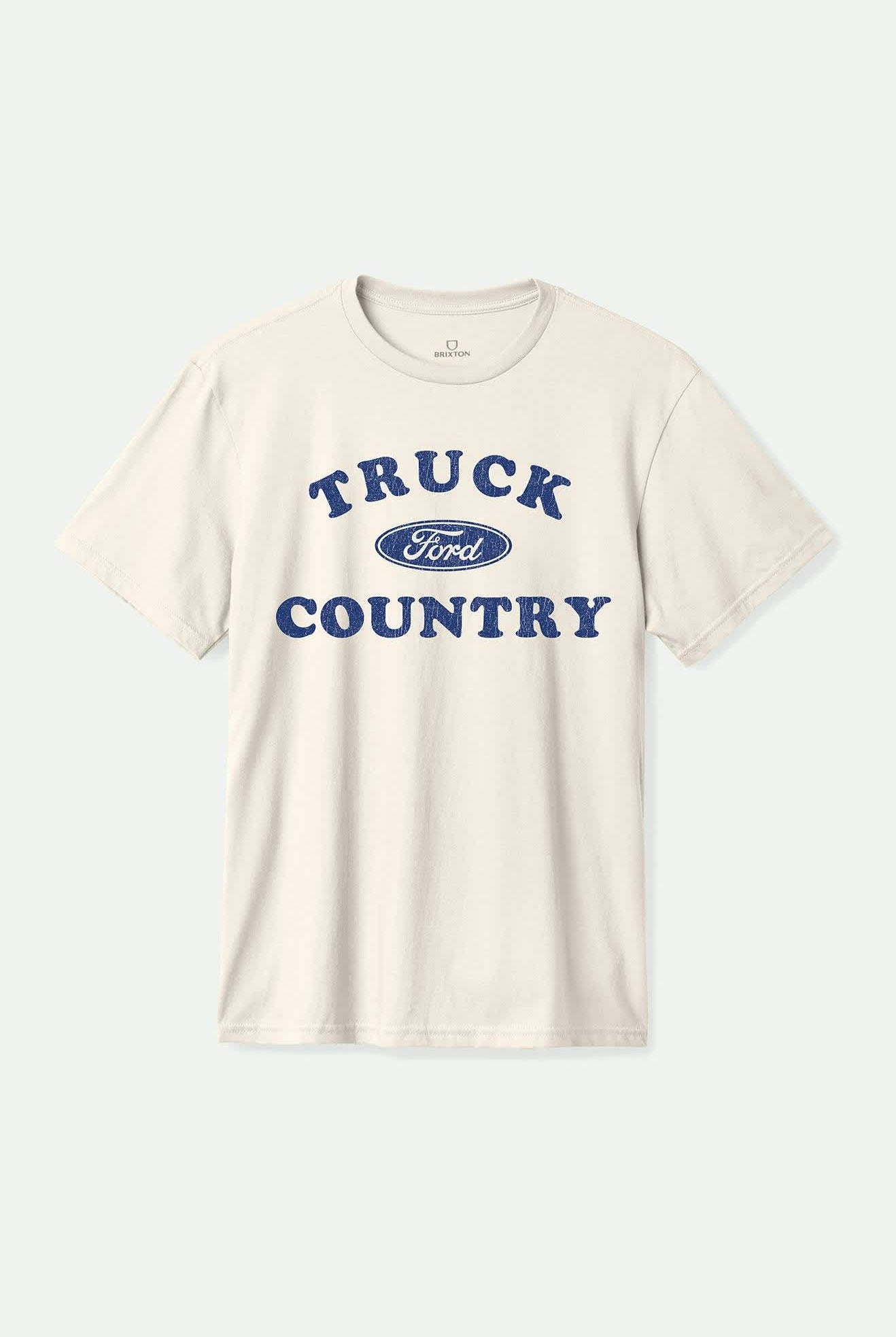 Men's Ford Truck Country S/S Standard T-Shirt in the color Wimbledon White - Front Product View