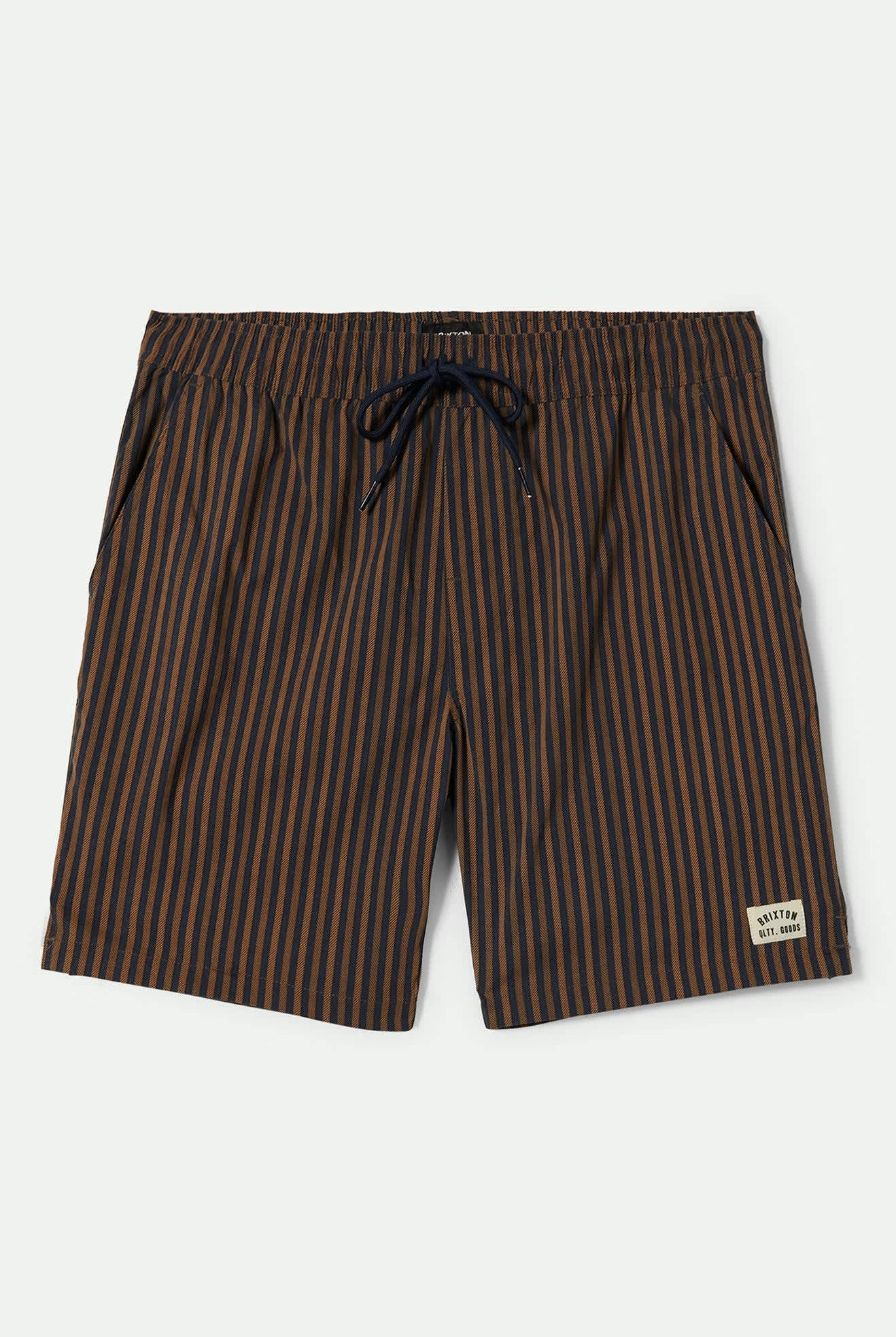 Men's Everyday Stretch Hybrid Short 5.5" in the color Washed Navy/Sunbaked Herringbone - Front Product View