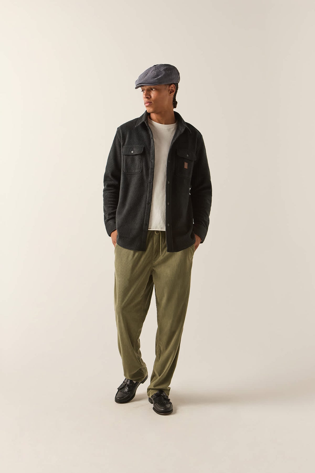 Men's Bowery Arctic Stretch Fleece in the color Black - Additional Fit image