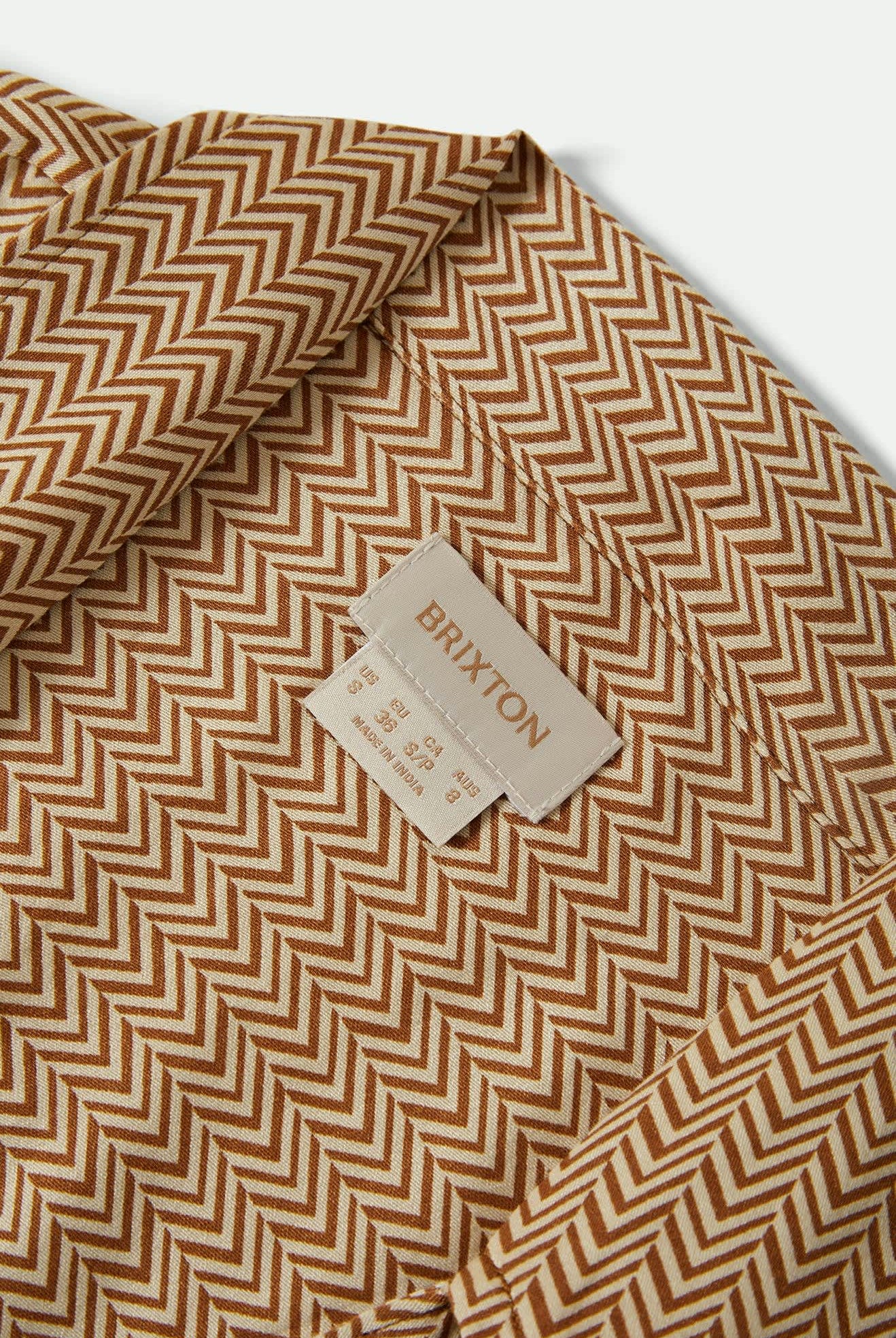Women's Hudson Lounge S/S Shirt in the color Washed Copper/Whitecap - Additional Laydown image
