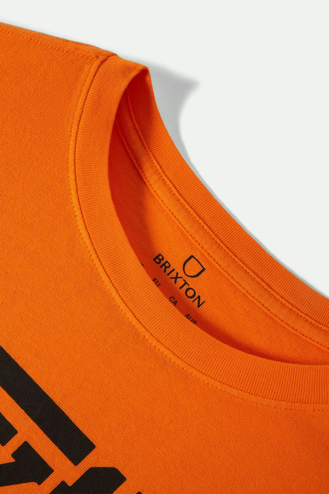 Women's Back On Track Oversized Boyfriend T-Shirt in the color Permission Orange - Additional Laydown image