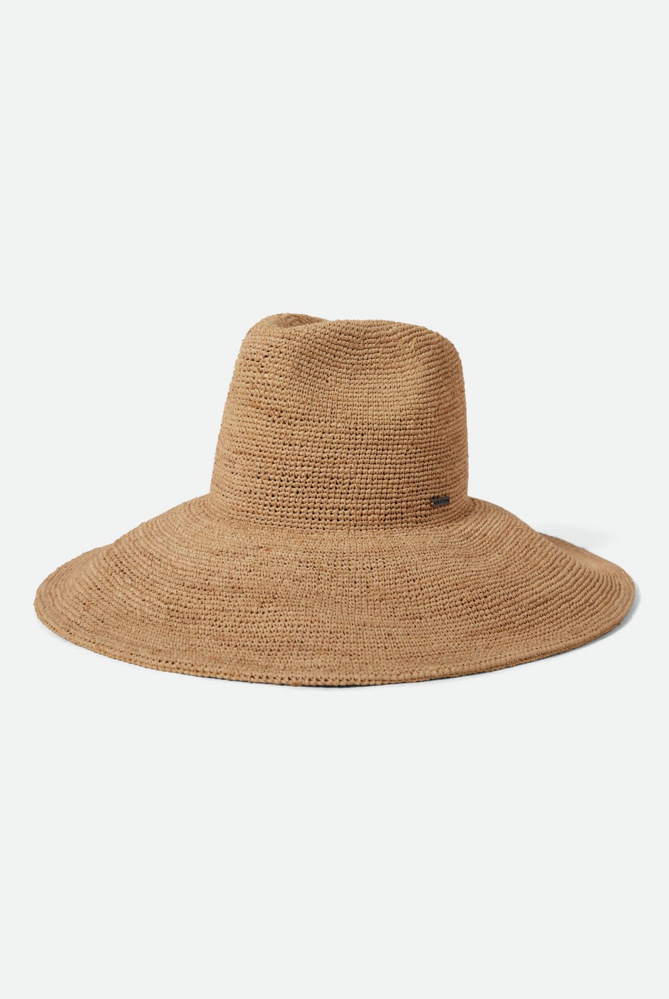 Women's Helena Straw Sun Hat in the color Tan - Front Product View