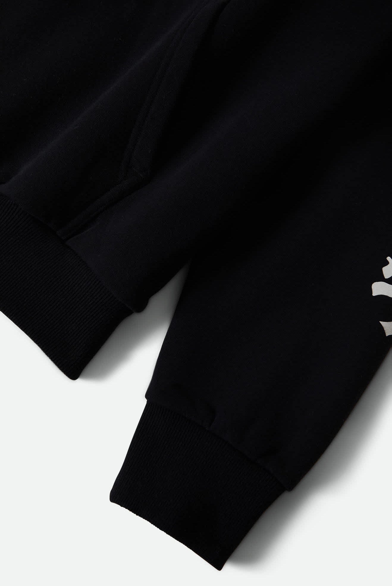 Men's Smile Always Relaxed Hoodie in the color Black Worn Wash - Additional Laydown image