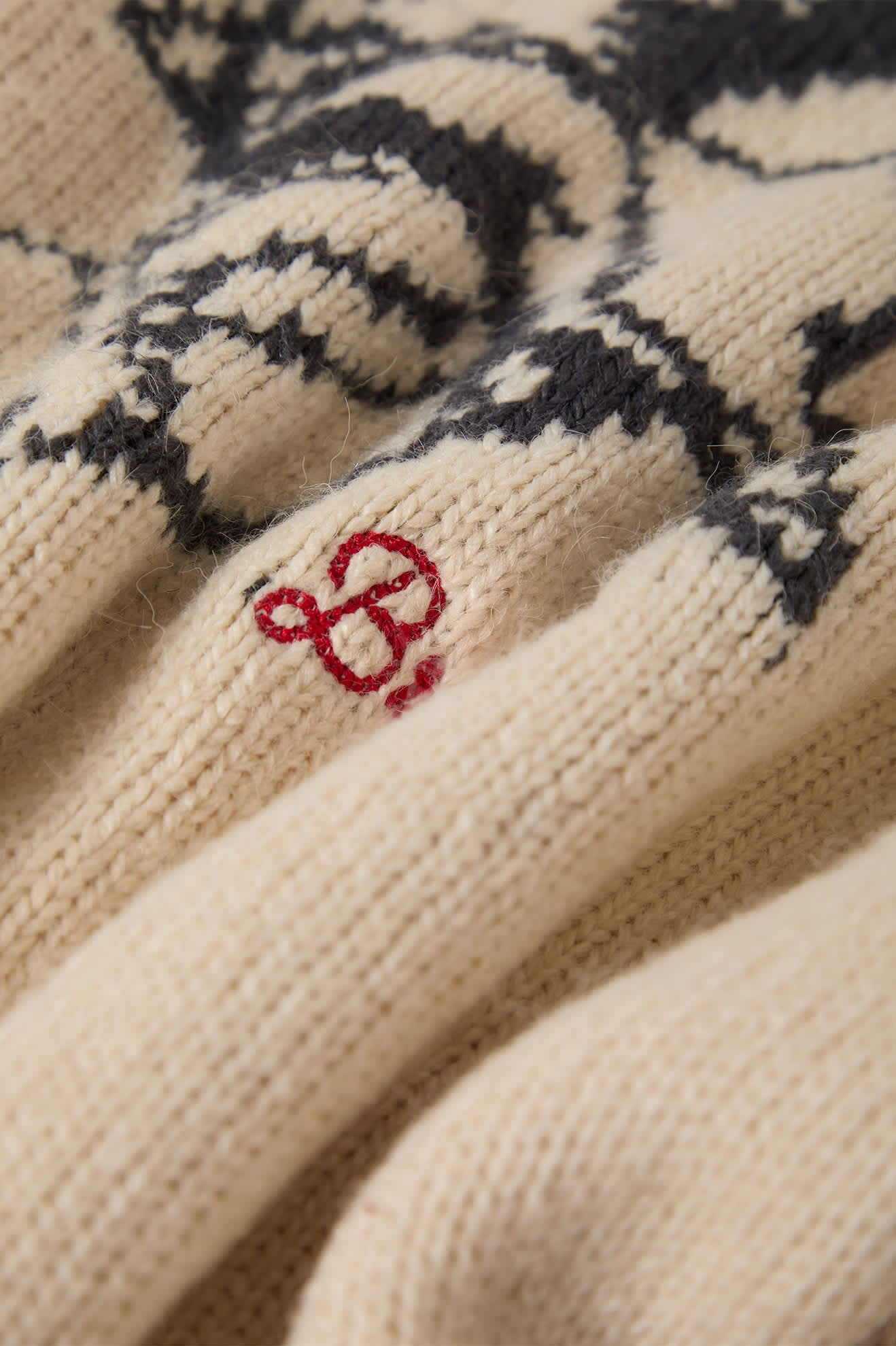 Women's Brixton Ranching Club Crew Sweater in the color Whitecap - Additional Laydown image