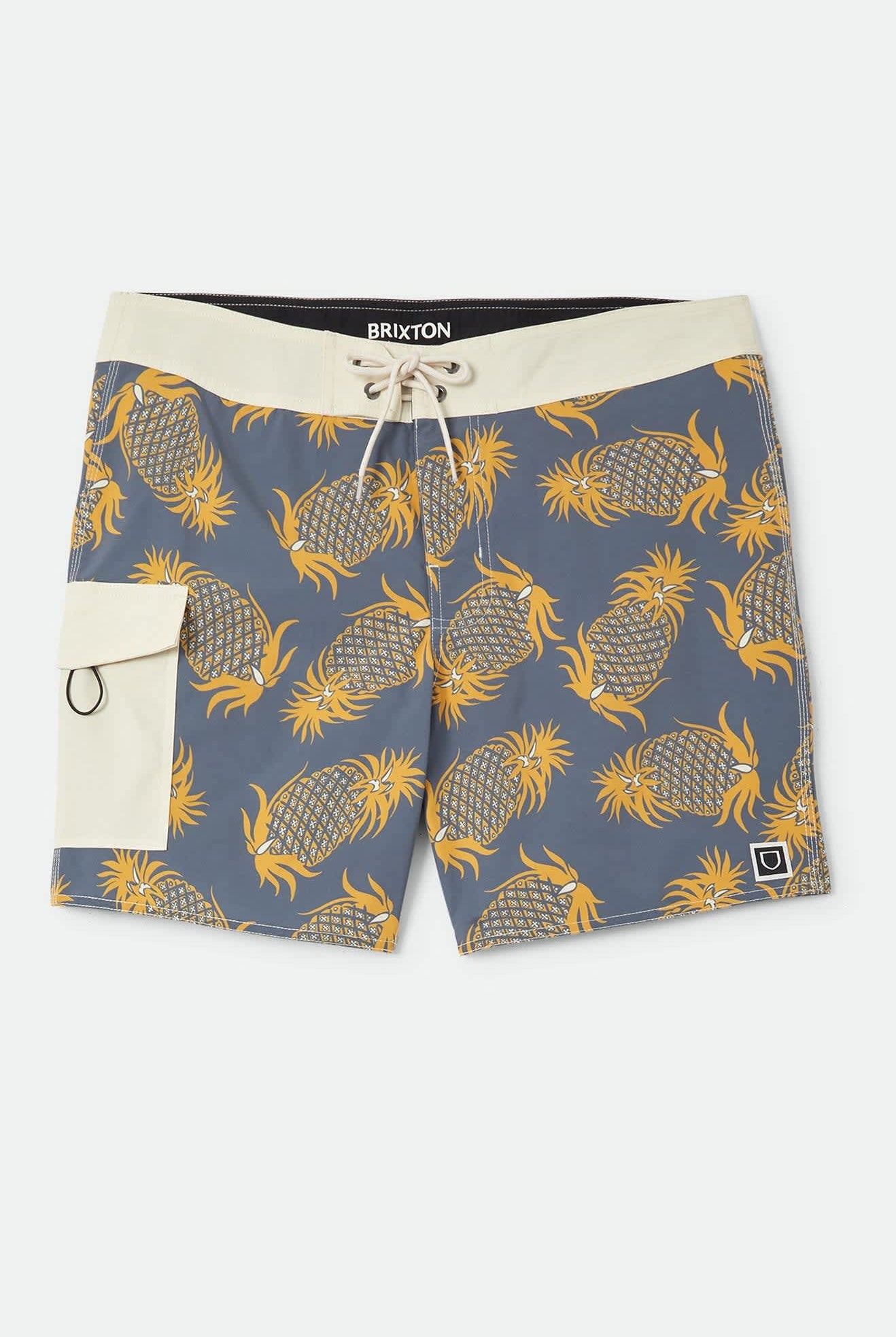 Men's Classic Trunk 17" in the color Future Grey/Golden Pineapple - Front Product View